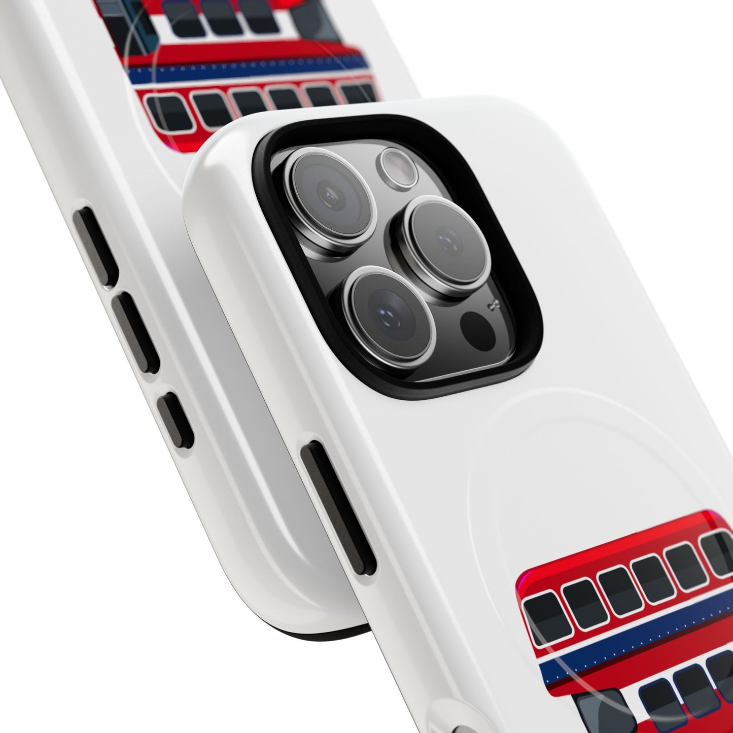 London Bus Phone Case, Tough Magnetic Phone Cover, Unique Gift, Secure Protection, Fun Design, Travel Lover Accessory