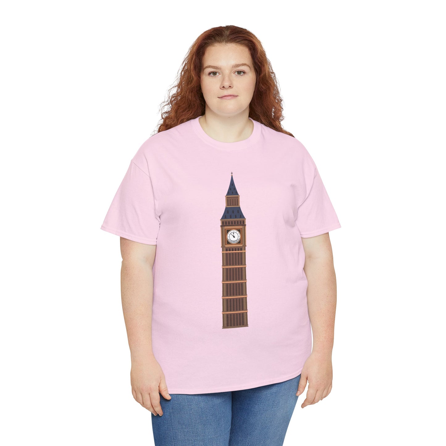 Unisex Heavy Cotton Tee - Keeping Time - The Clock Tower of Westminster