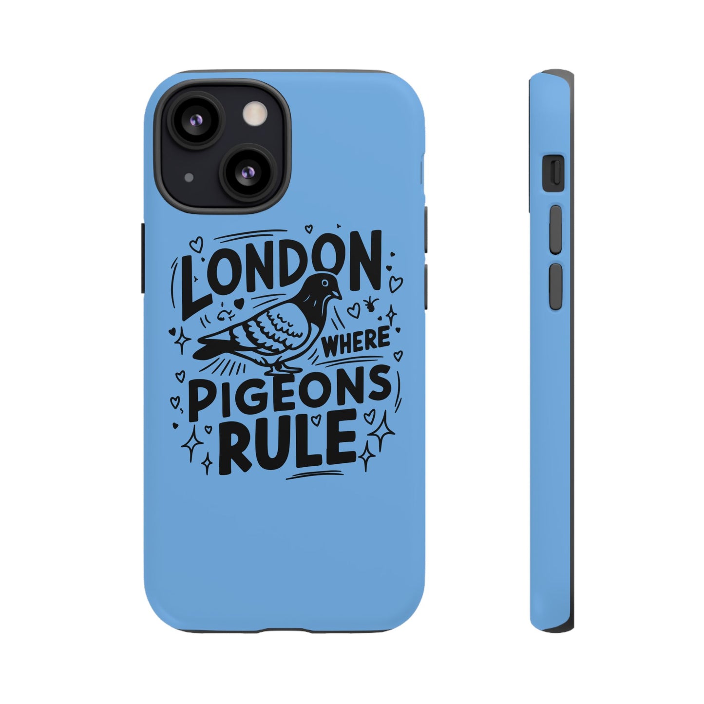 London Pigeon Phone Case, Urban Art Accessory, Tough Phone Cover, Gift for Bird Lovers, London Souvenir, Unique Cell Phone Case