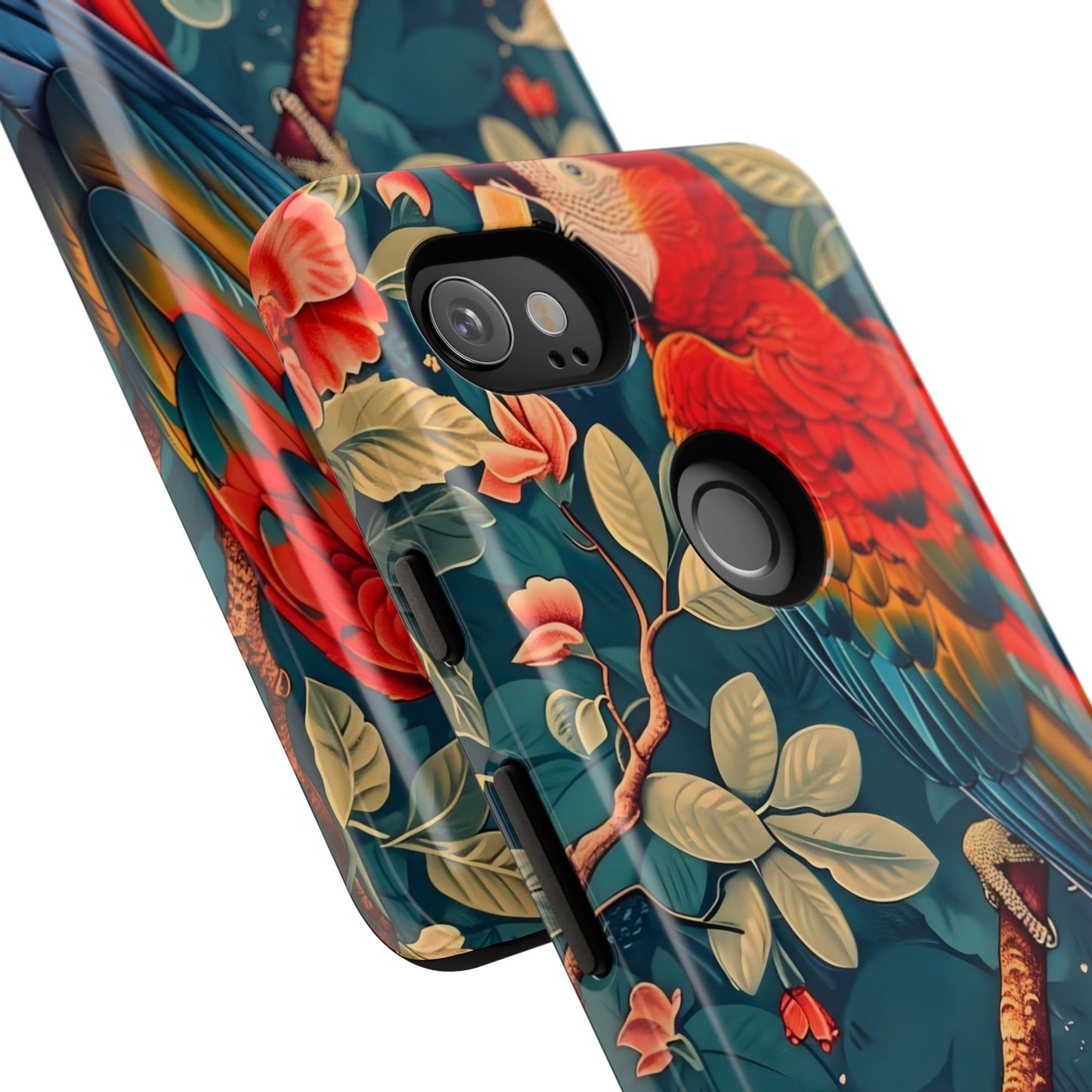 Tough Cases - Colorful Parrot Phone Case, Tropical Bird Phone Cover, Nature Lover Gift, Animal Print Case, Eco-Friendly Accessories