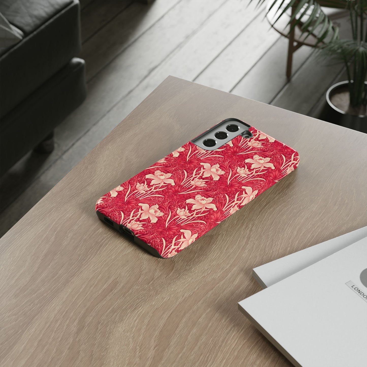 Floral Tough Phone Case - Durable, Stylish Accessory, Perfect Gift for Her, Floral Pattern, Customizable, Ideal for Daily Use