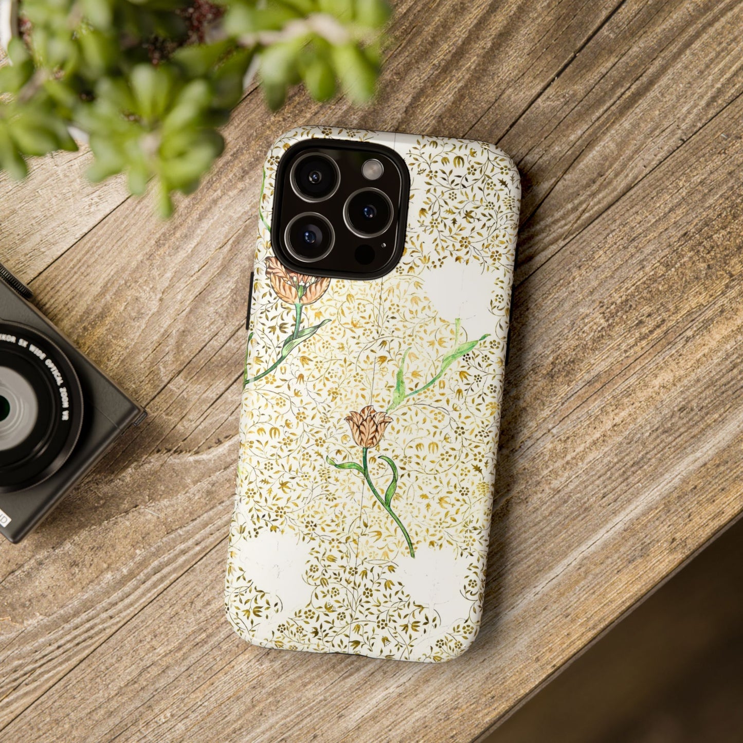 Elegant Floral Phone Case, Tough Cases for iPhone, Stylish Smartphone Cover, Protection with Floral Art, Unique Gift for Her