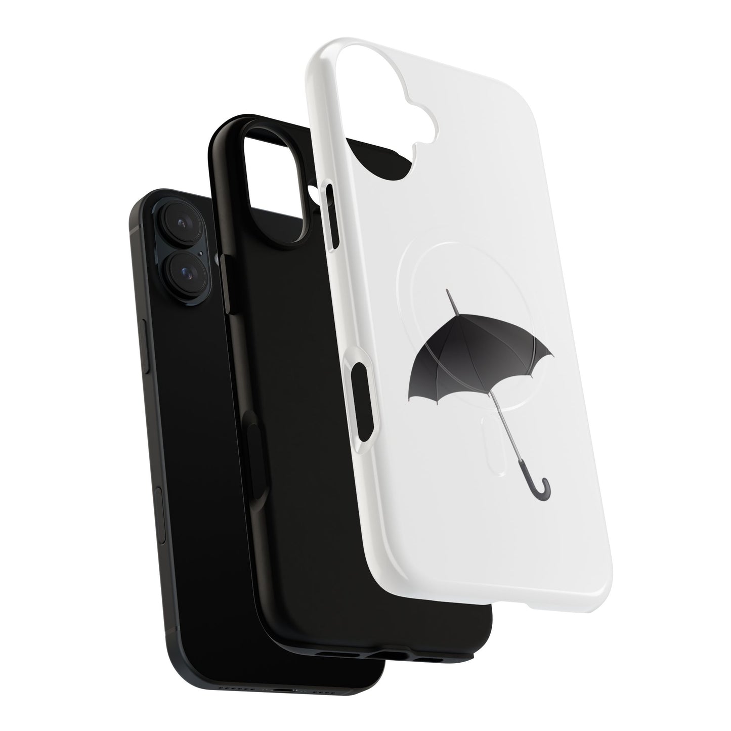 Stylish Magnetic Phone Case with Umbrella Design, Gift for Tech Lovers, Phone Accessory, Modern Design, Unique Cell Phone Cover