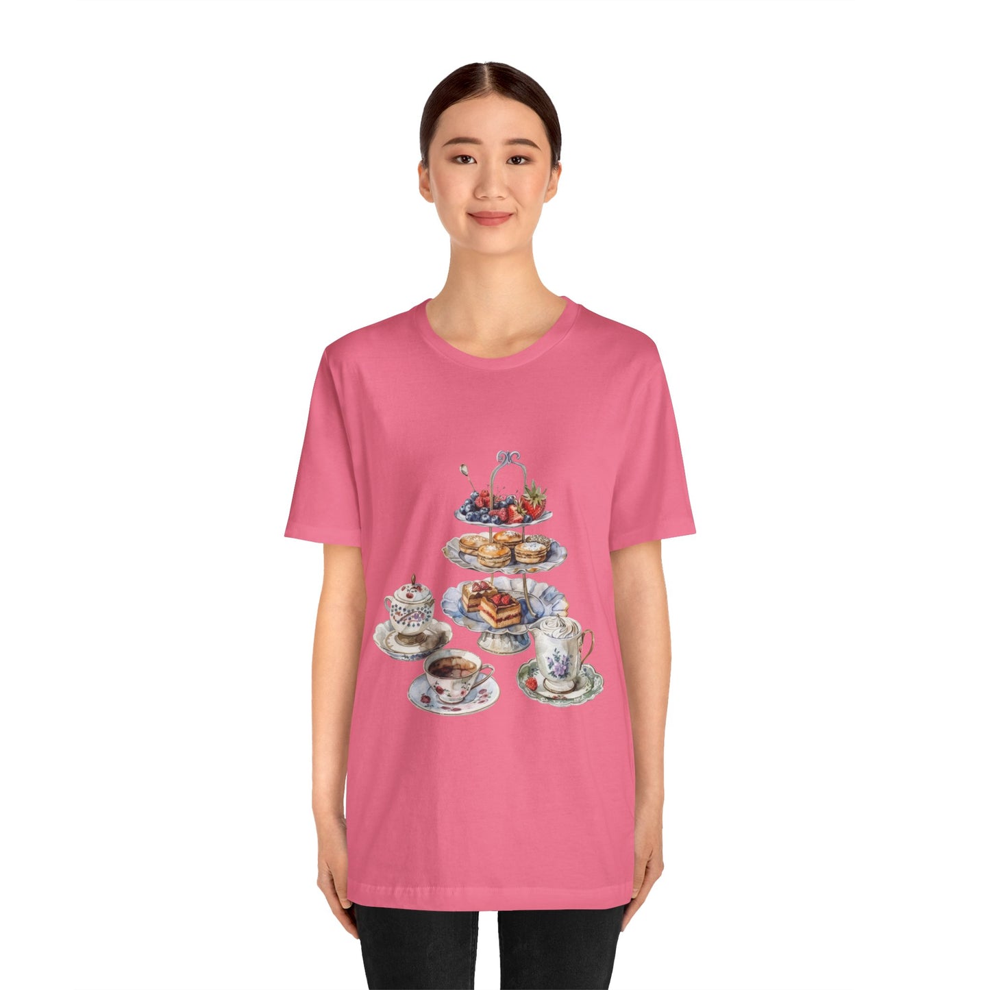 Unisex Jersey Short Sleeve Tee - Savoring Britain - A Journey Through British Cuisine