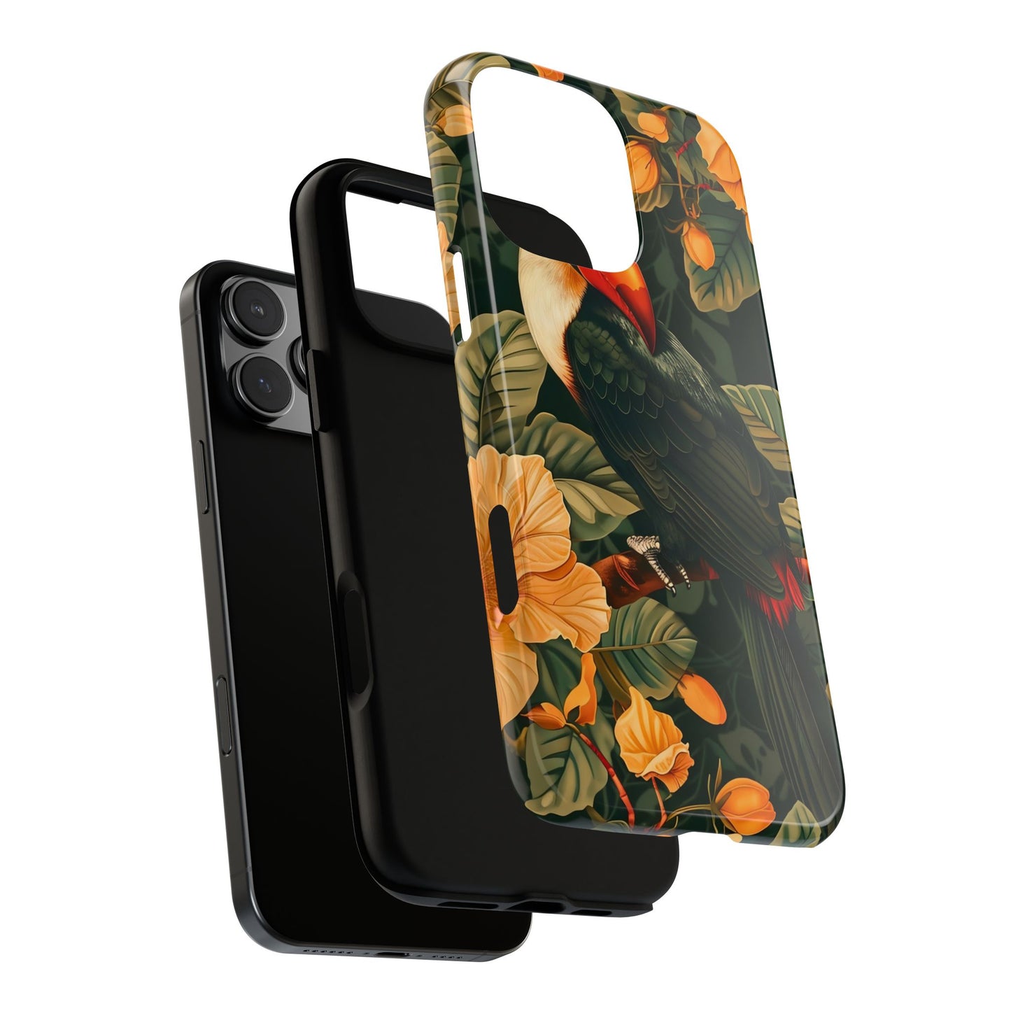 Tropical Toucan Phone Case, Exotic Bird Cover, Nature Lover Gift, Eco-Friendly Design, Customizable Tech Accessory