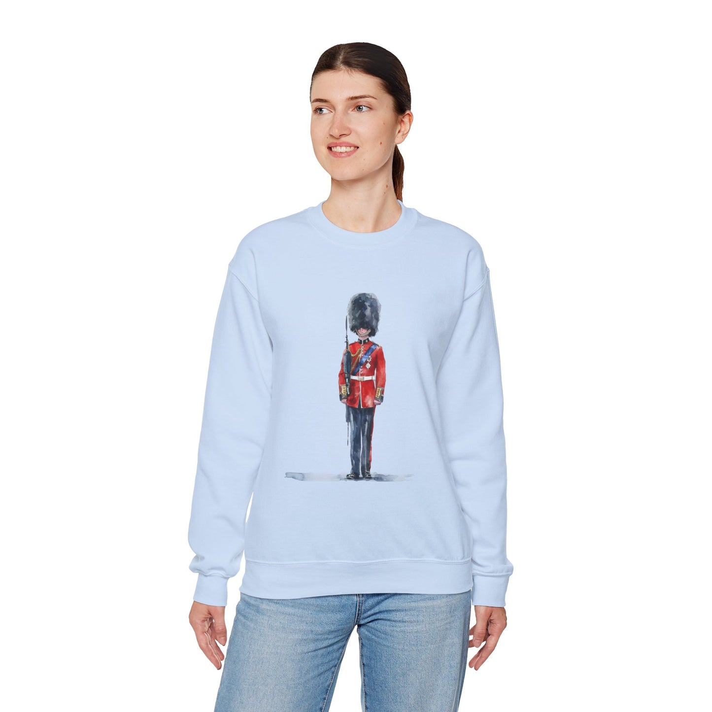 Unisex Heavy Blend™ Crewneck Sweatshirt - British Royal Guard - Iconic Symbol of Tradition and Honor