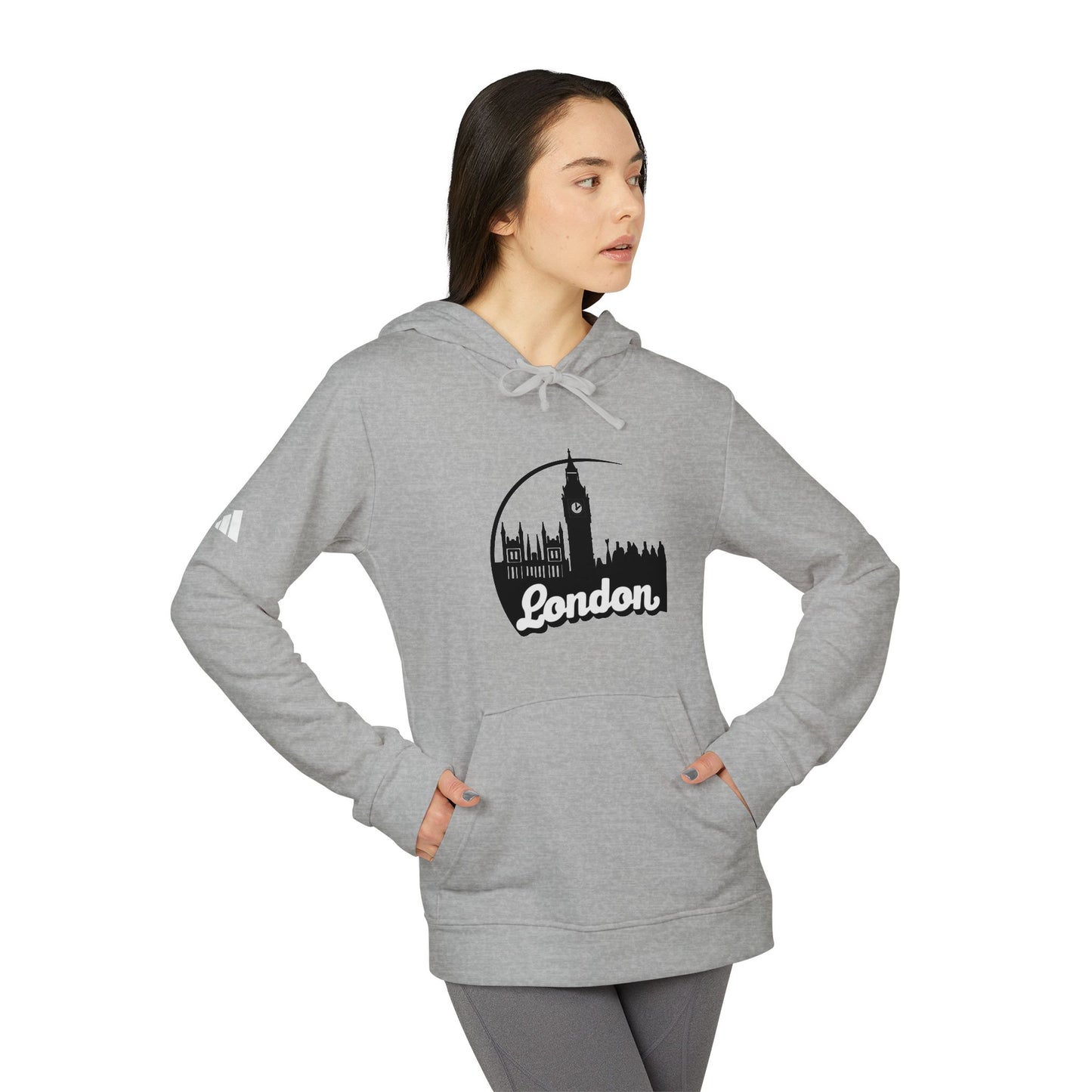 London Skyline Unisex Fleece Hoodie - Stylish London