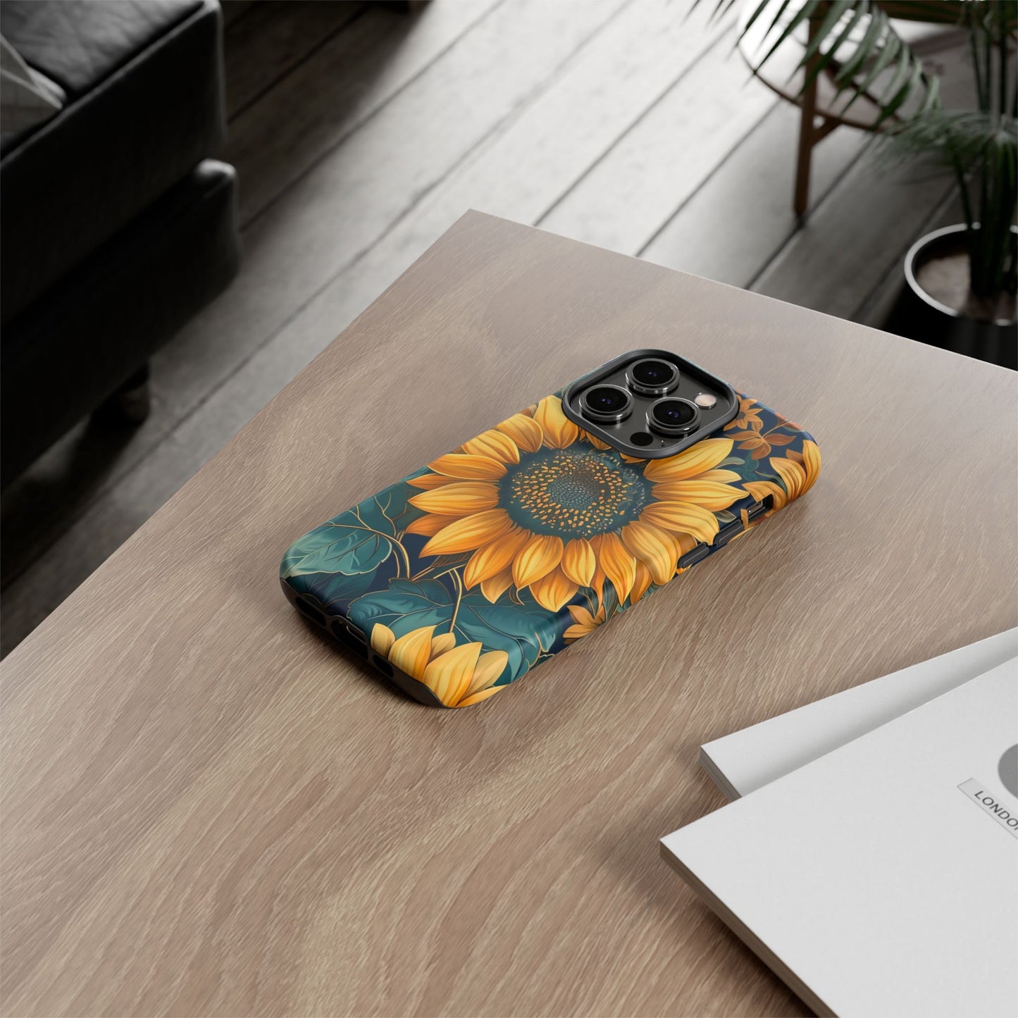 Sunflower Phone Case - Bright Floral Design, Stylish Tough Cover for Sunflower Lovers, Gift for Plant Enthusiasts, Mom Gift, Nature Lovers
