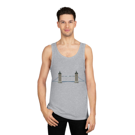 Unisex Softstyle™ Tank Top - London Bridge - A British Landmark