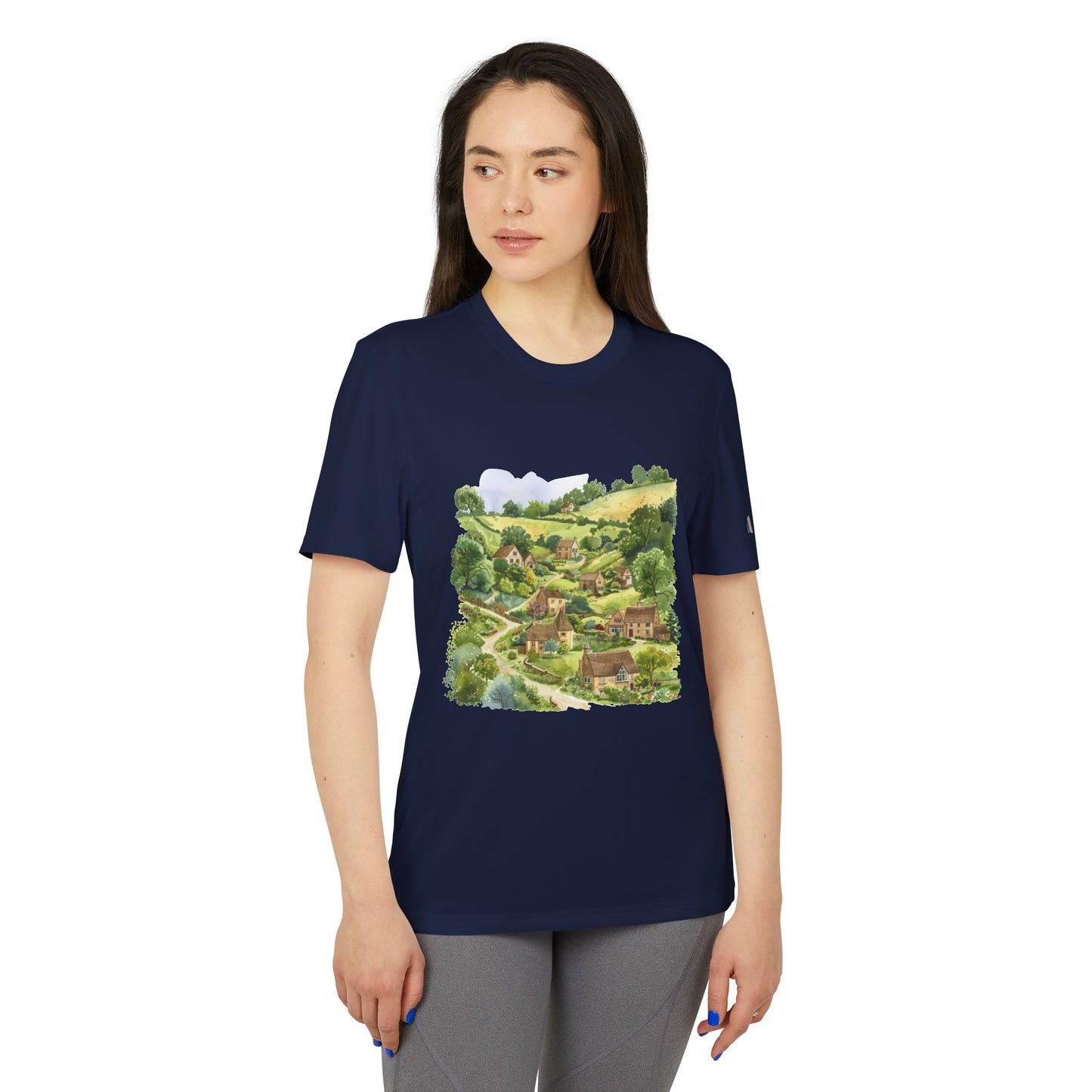Unisex Sport T-shirt - Comfortable & Stylish Outdoor Tee - Countryside Landscape