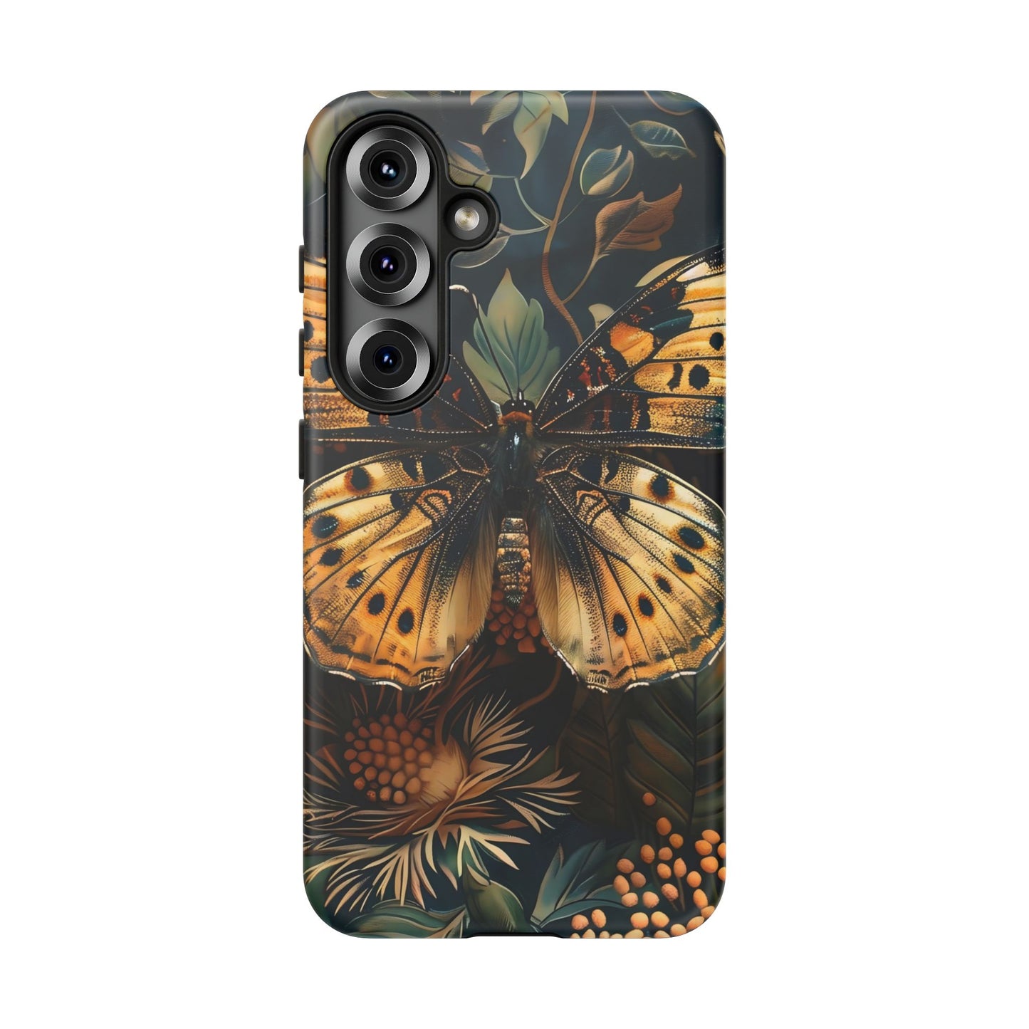 Butterfly Floral Phone Case, Tough Cases, Protective Cover, Unique Gift, Nature Lover, Art Print, Spring Decor