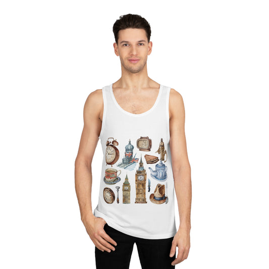 Unisex Softstyle™ Tank Top - Retro England Iconic Designs