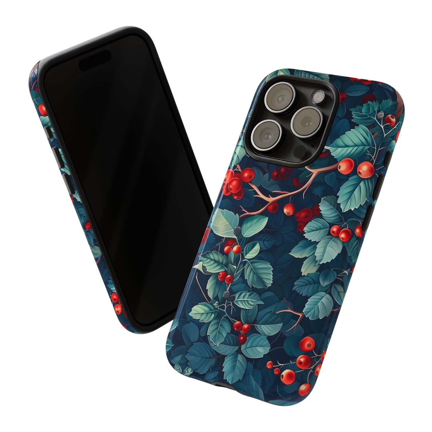 Berry Blossom Phone Case - Nature Lover's Gift, Floral Design, Cute Accessory for Spring, Unique Tech Cover, Perfect for Holidays