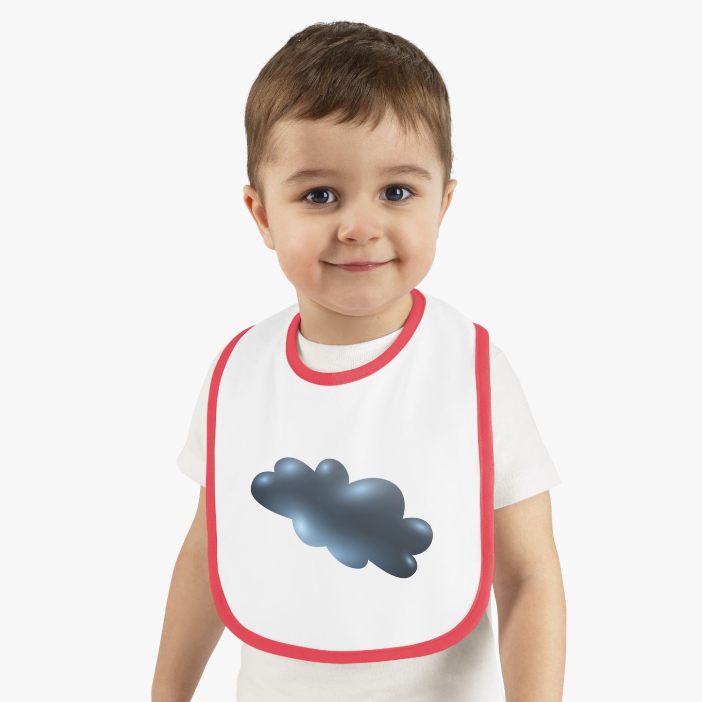 Baby Bib with Cute Cloud Design, Toddler Feeding Accessory, Baby Shower Gift, Infant Fashion, Cloud Pattern Bib