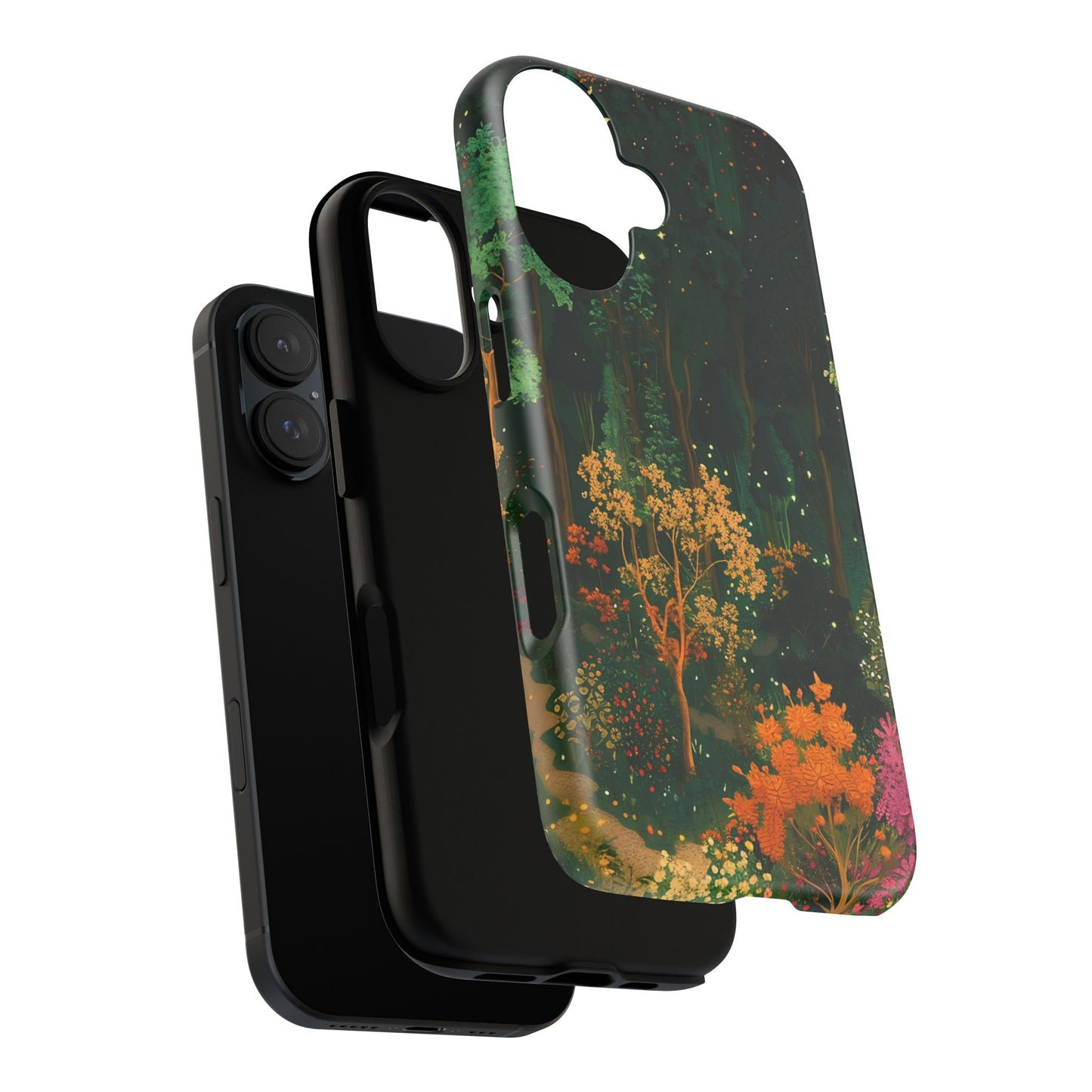 Nature-Inspired Phone Case, Floral Design, Tough iPhone Cover, Gift for Nature Lovers, Colorful Phone Accessory