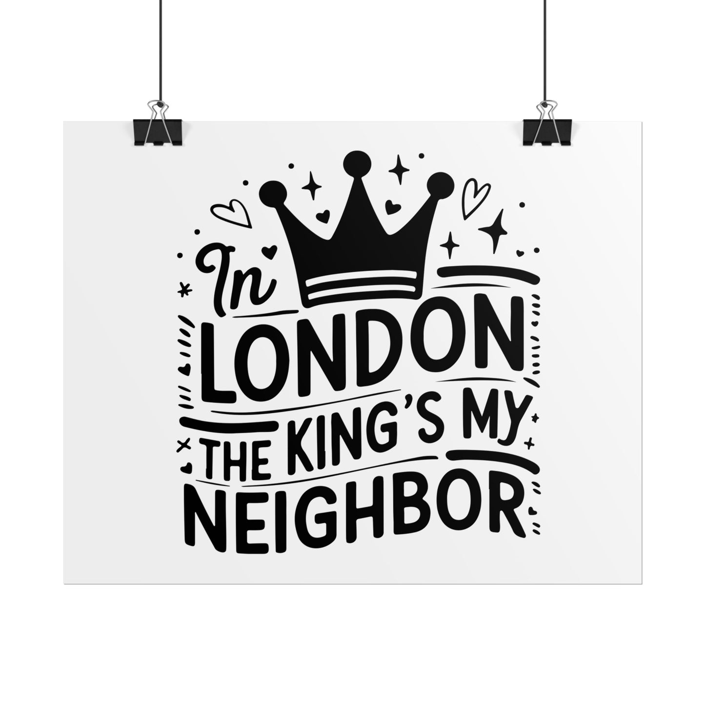 London Themed Rolled Poster - Whimsical Art Print for Home Decor, Gifts, Travel Lovers, Wall Art, Inspirational Quote