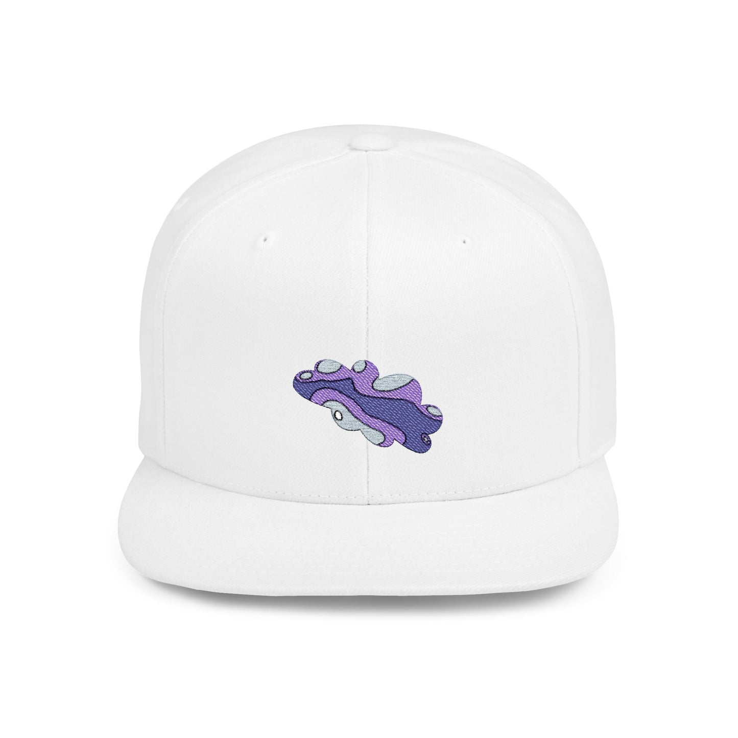 Sparkling Purple Flat Bill Snapback Hat, Trendy Streetwear Cap, Gift for Fashion Lovers, Festival Hat, Summer Accessory, Unisex Style