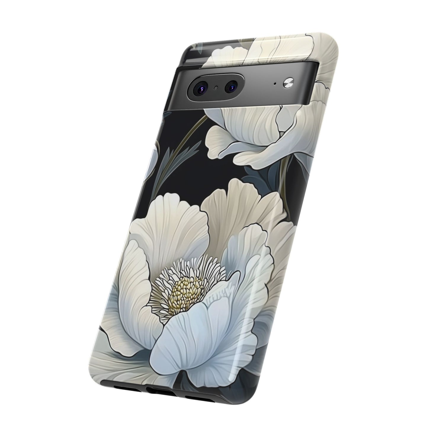 Floral Phone Case, Tough Cases for Women, Stylish Phone Cover, Floral Design Phone Protector, Nature Inspired Tech Accessories