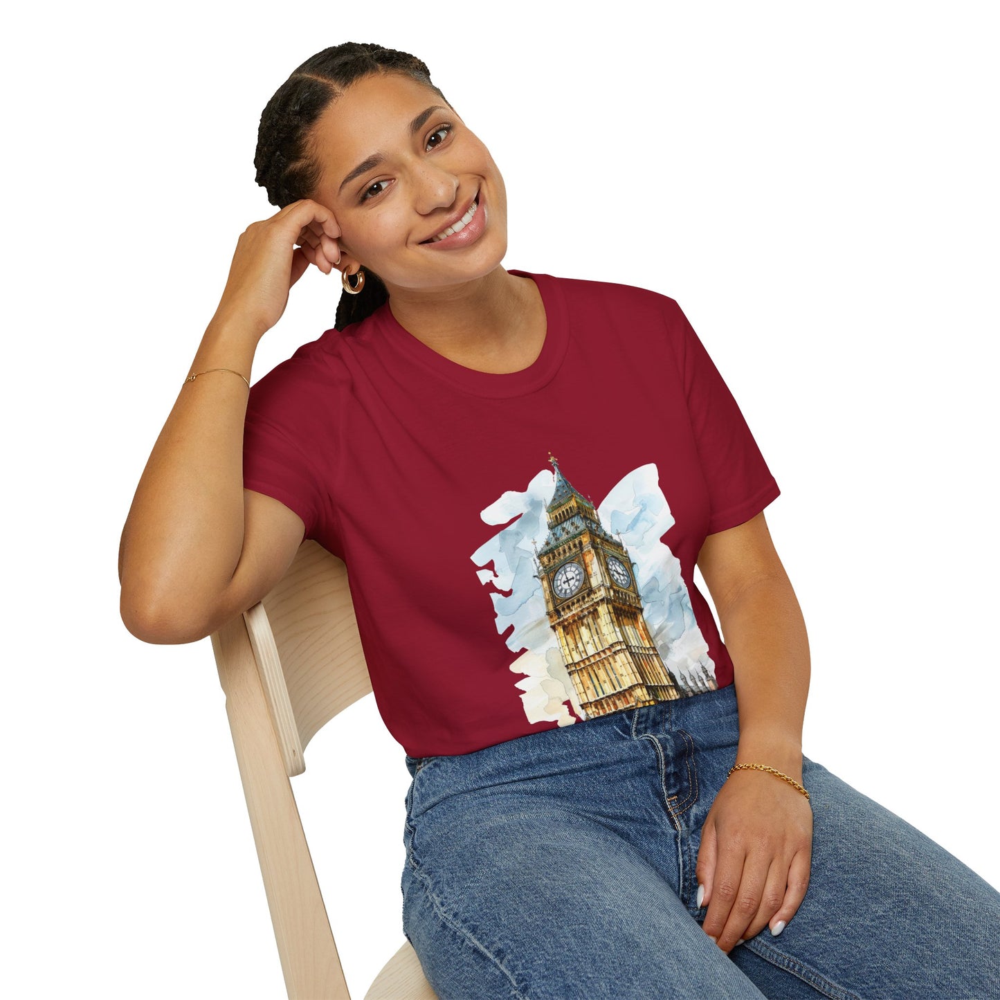 Unisex Softstyle T-Shirt - Timeless Icon - The UK’s Famous Clock Tower