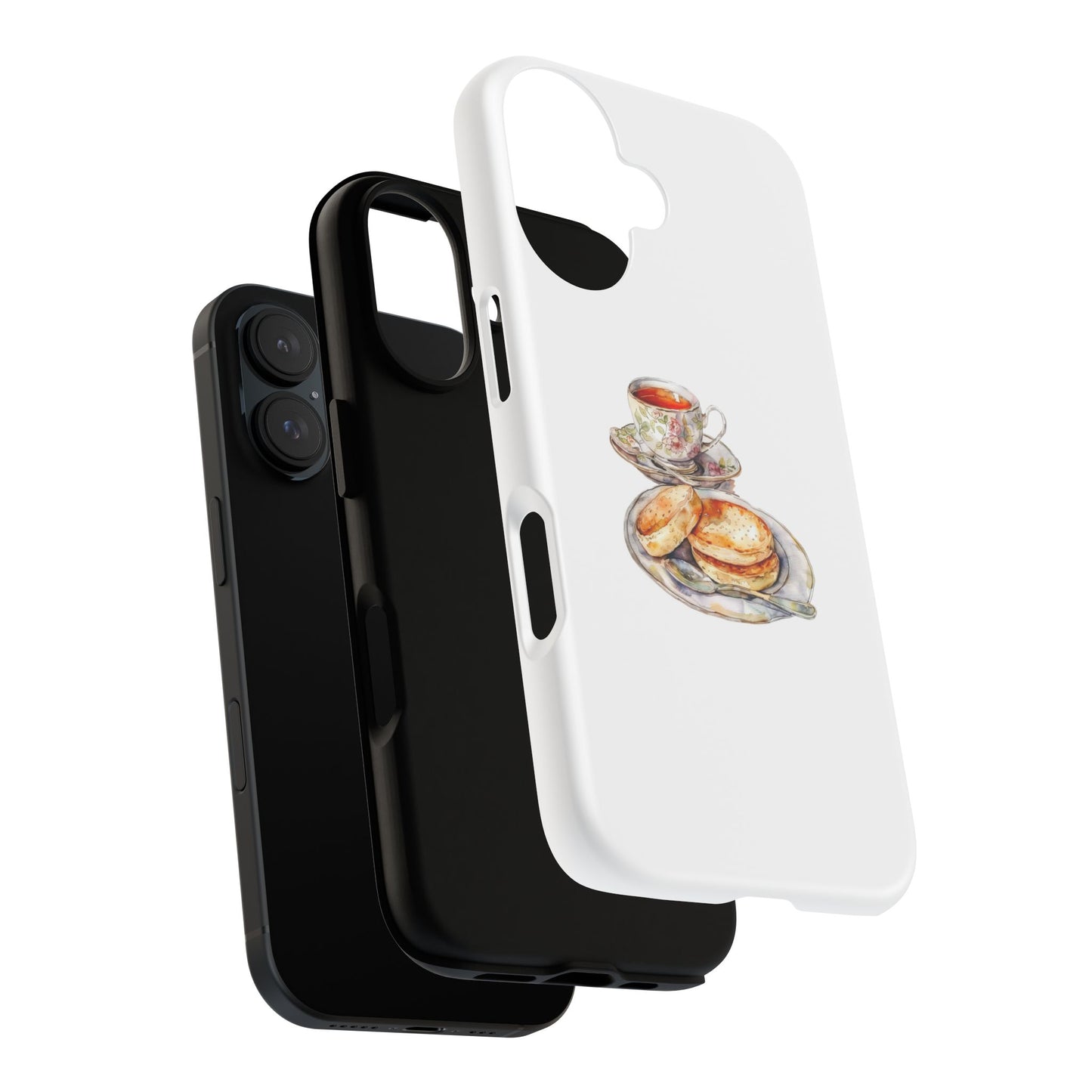 Elegant Tea & Cookies Phone Case - Tough Cases for Tea Lovers