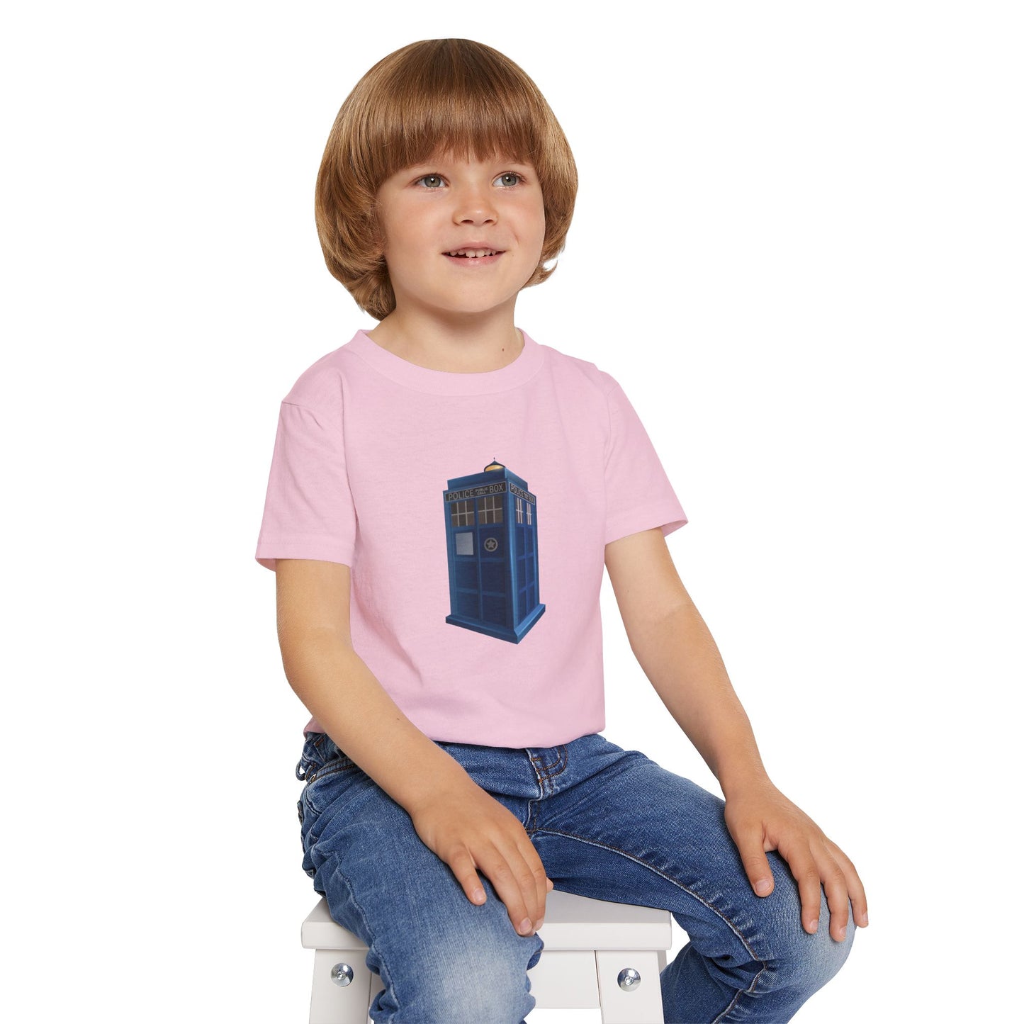 Whimsical TARDIS Toddler T-Shirt - Perfect for Little Whovians!
