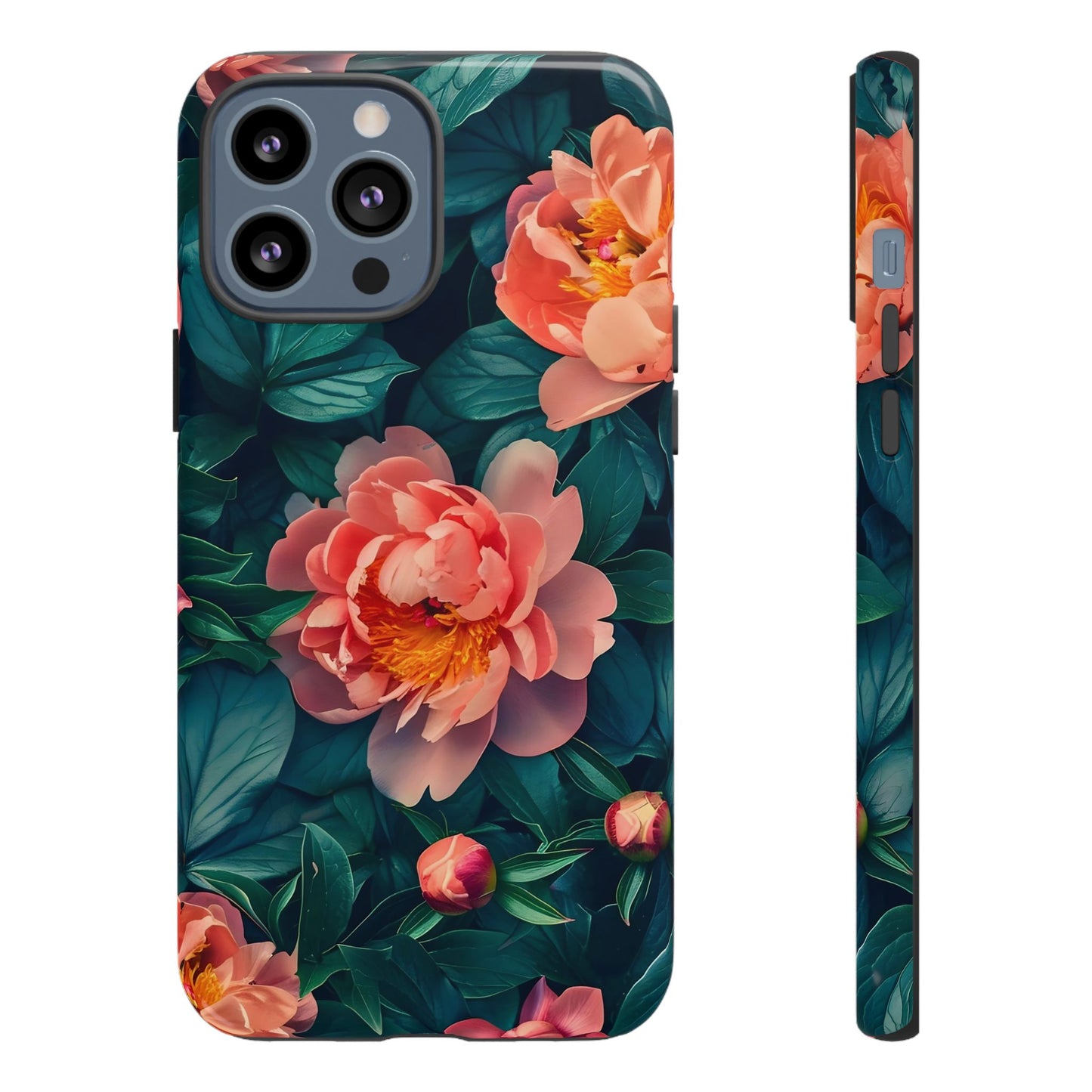 Floral Phone Case - Tough Cases, Flower Design, Botanical Art, Phone Accessory, Gift for Her, Nature Lovers