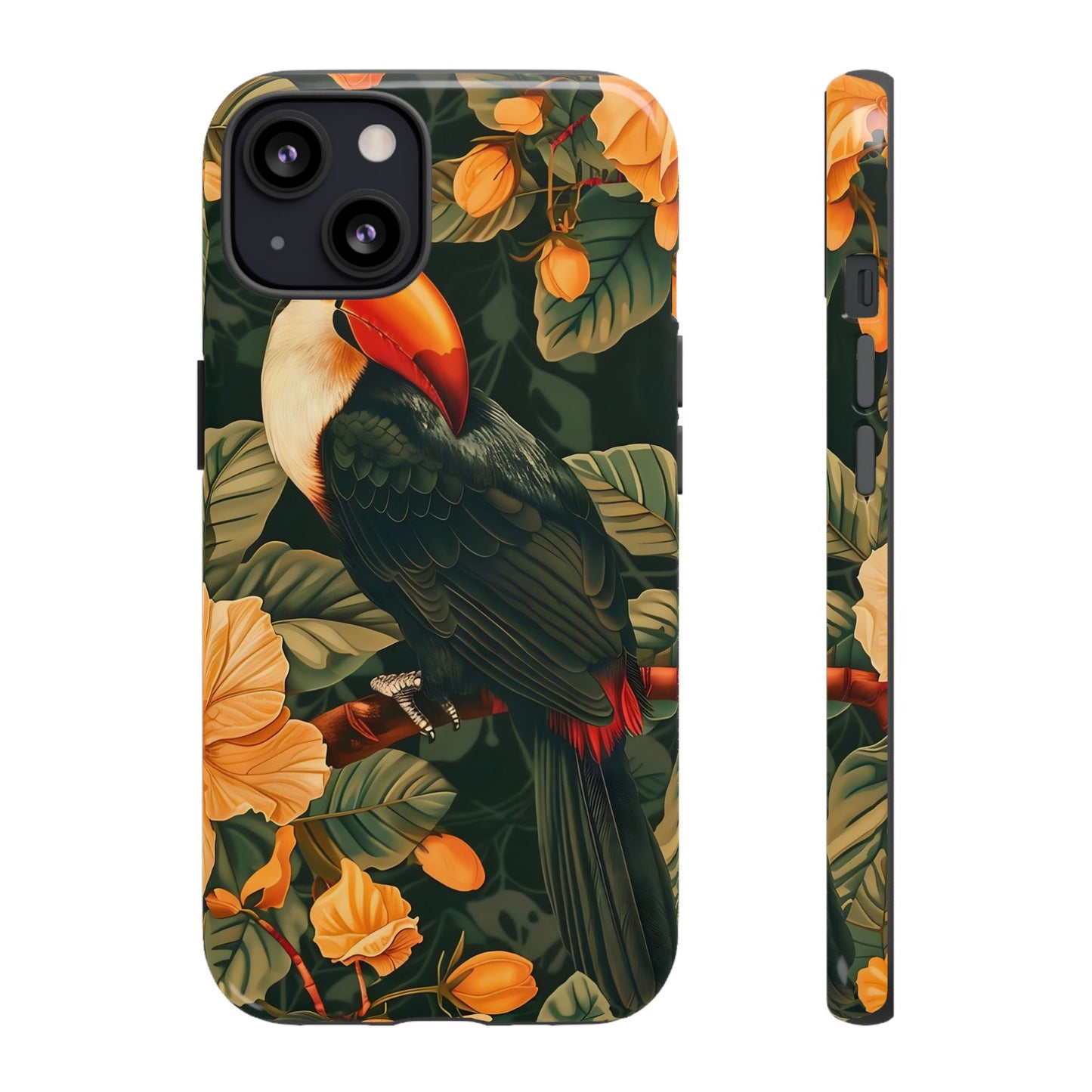Tropical Toucan Phone Case, Exotic Bird Cover, Nature Lover Gift, Eco-Friendly Design, Customizable Tech Accessory