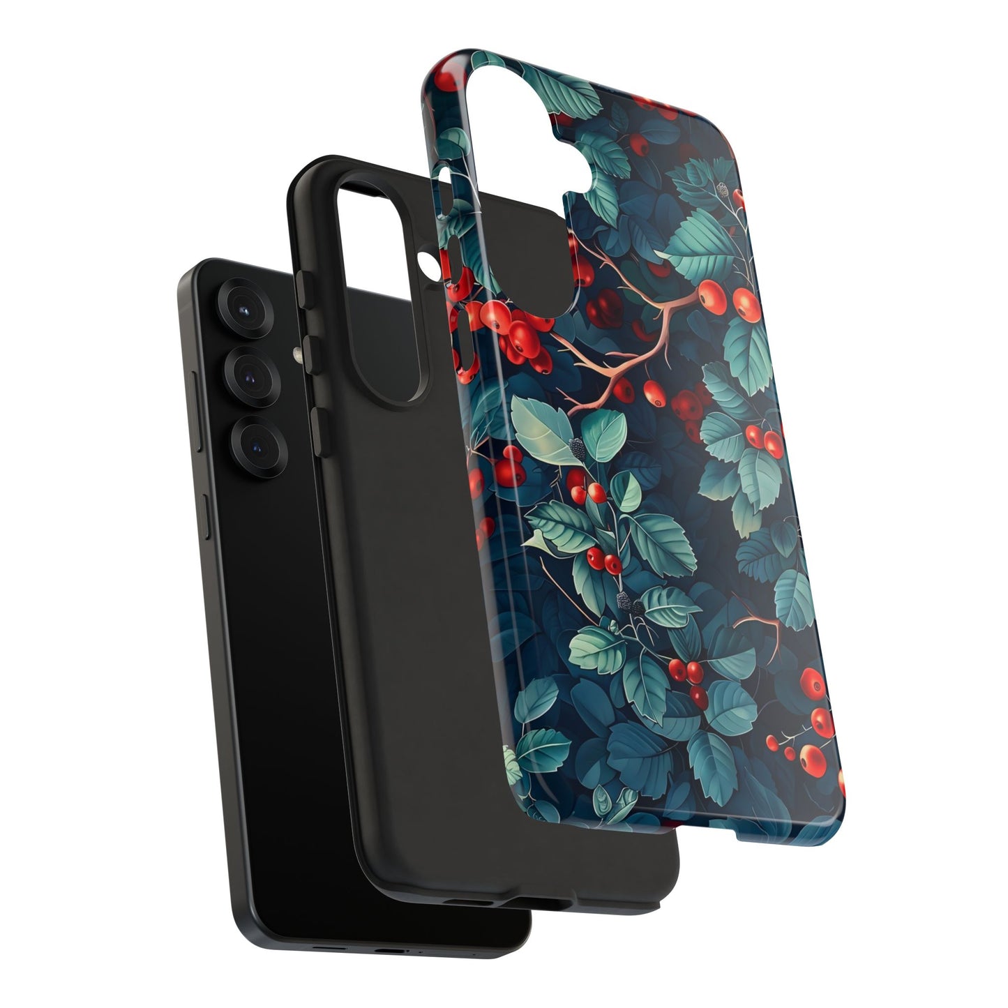 Berry Blossom Phone Case - Nature Lover's Gift, Floral Design, Cute Accessory for Spring, Unique Tech Cover, Perfect for Holidays