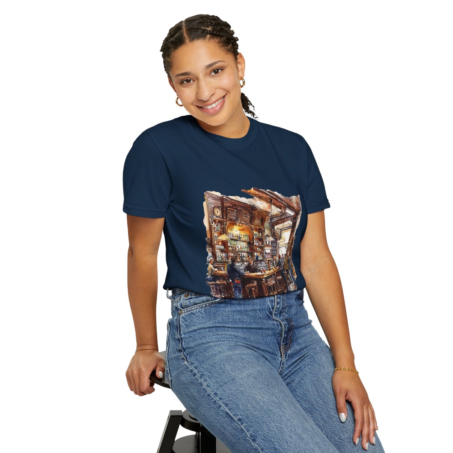 Unisex Garment-Dyed T-shirt - The Classic British Pub