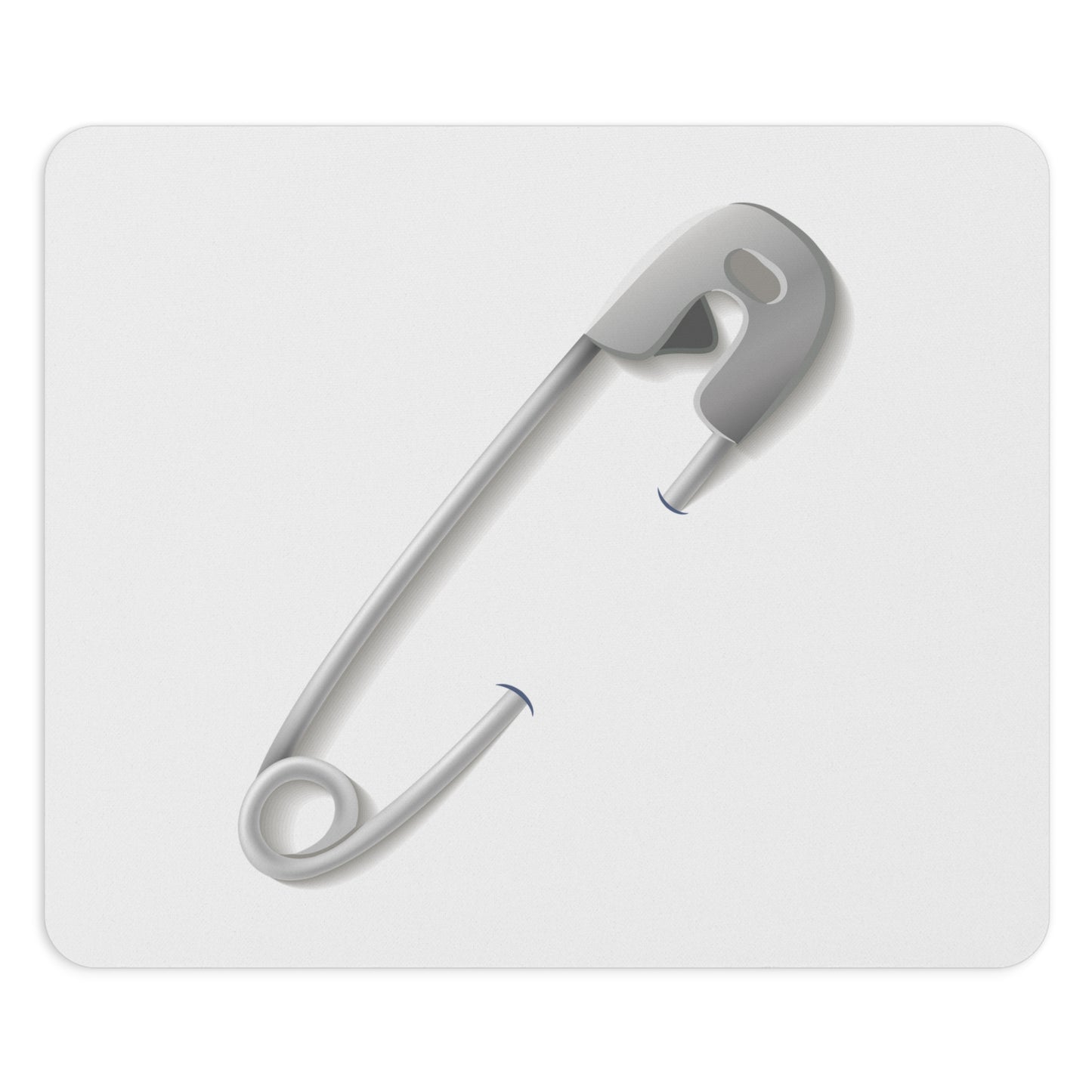 Minimalist Safety Pin Mouse Pad, Stylish Desk Accessory, Computer Mousepad, Gift for Office, Modern Home Decor, Unique Workstation