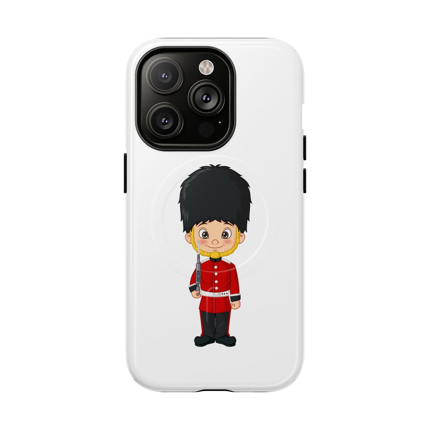 Cute Royal Guard Magnetic Phone Case, Kid's Phone Cover, Tough Magnetic Cases, Unique Gift for Kids, Birthday Gift Ideas