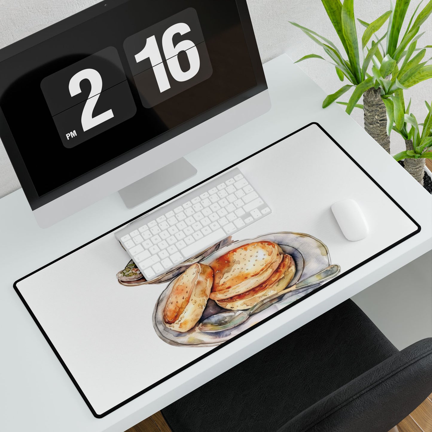 Charming Tea Time Desk Mat - Cozy Workspace Decor, Perfect for Office, Home, Gifts, and Tea Lovers