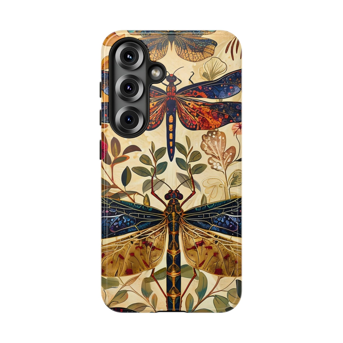 Vintage Dragonfly Phone Case, Nature Inspired, Tough Cases, Eco-Friendly Gift, Bohemian Style, Insect Design