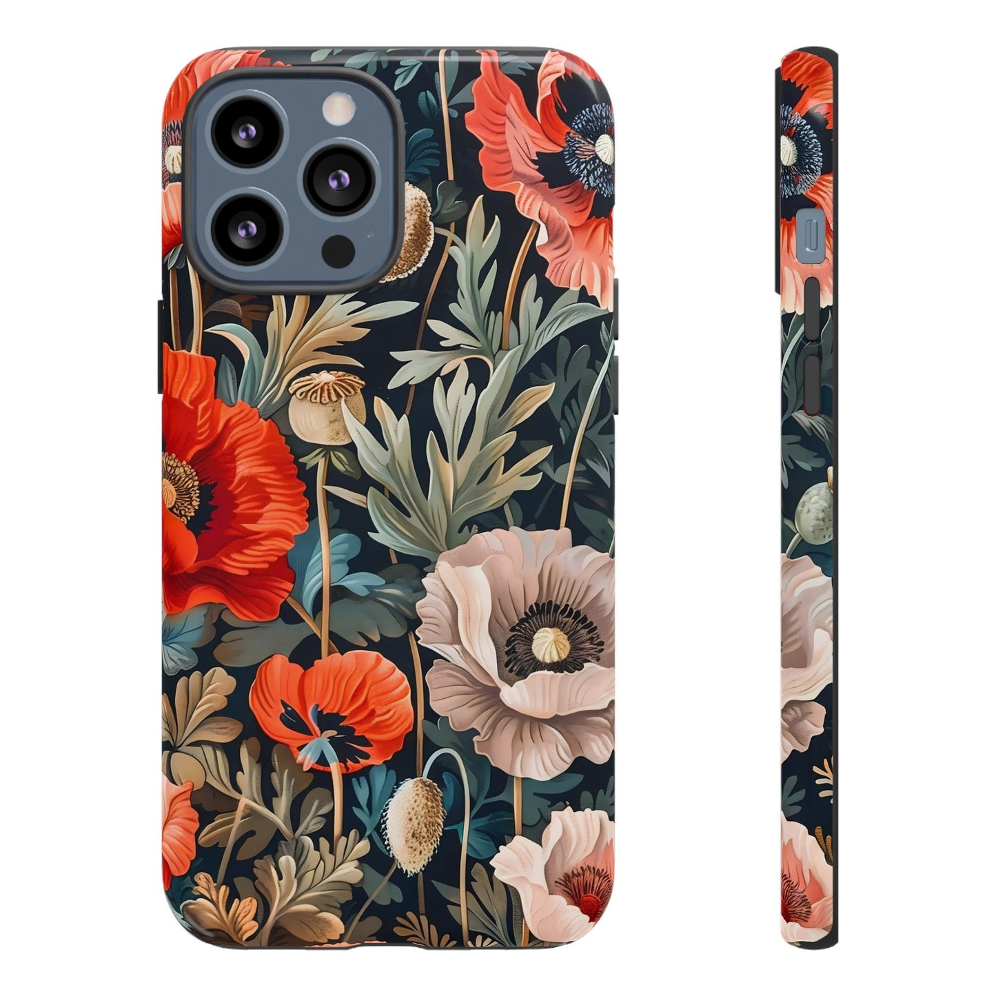 Floral Phone Case - Tough Cases, Flower Design, Chic Tech Accessories, Stylish Gifts, Unique Phone Protectors