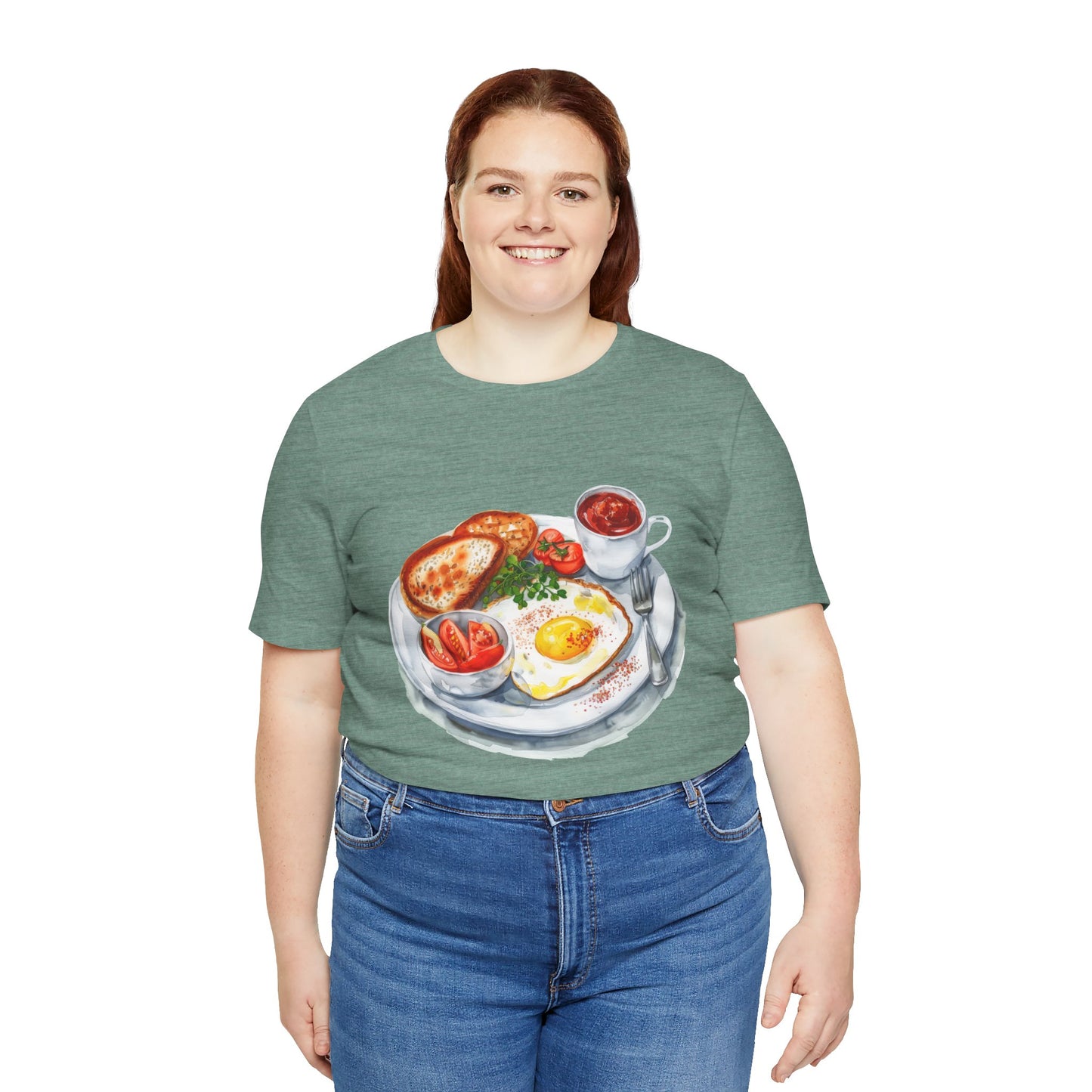 Unisex Jersey Short Sleeve Tee - From Pies to Puddings - Classic British Dishes