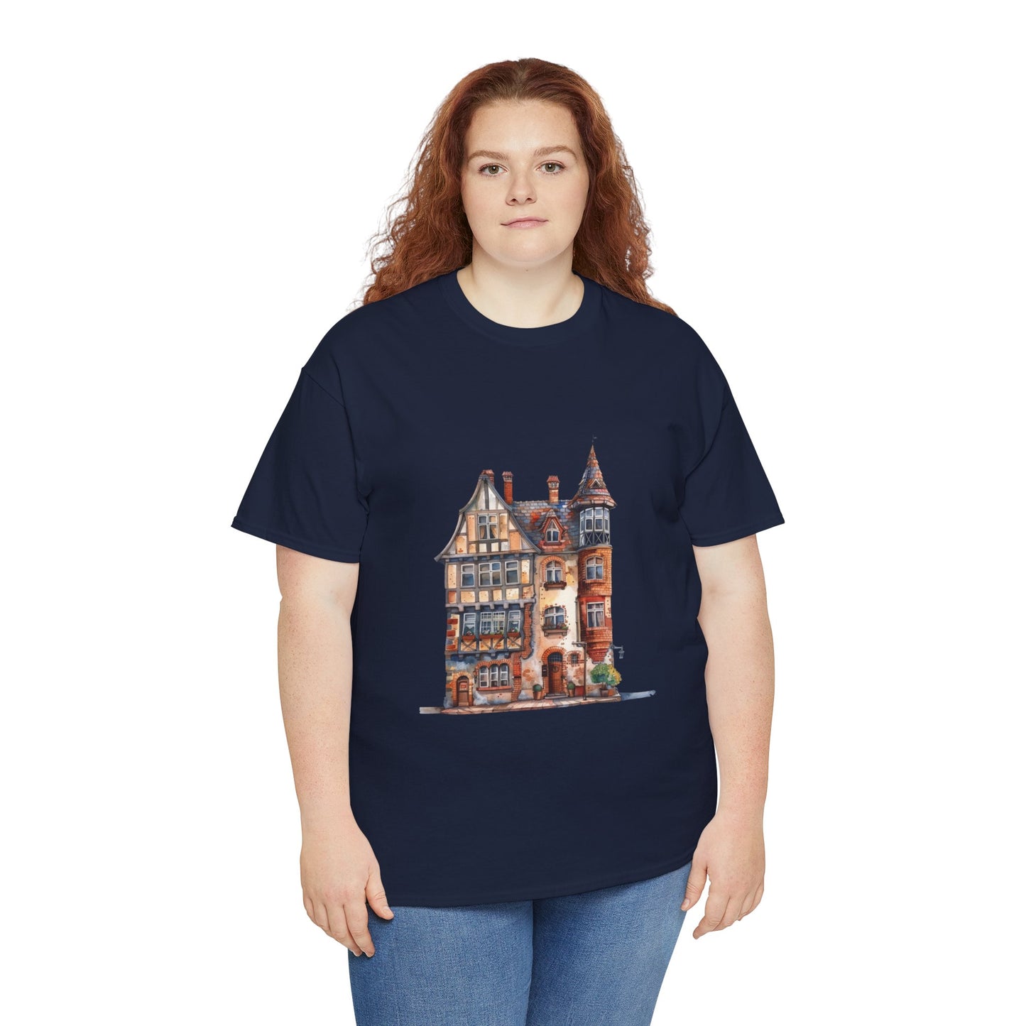 Unisex Heavy Cotton Tee - Timeless Beauty - British Village Homes