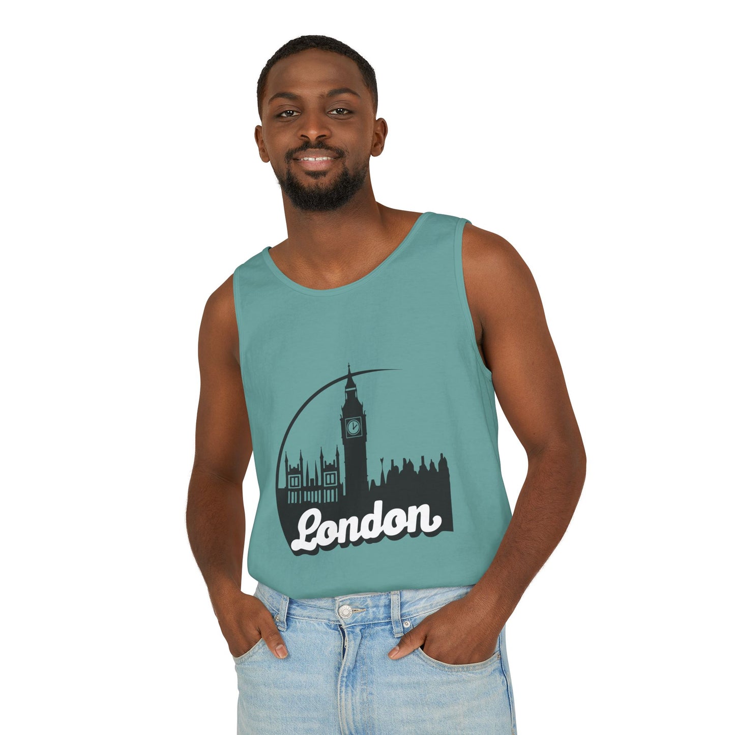 Unisex Garment-Dyed Tank Top - Love London
