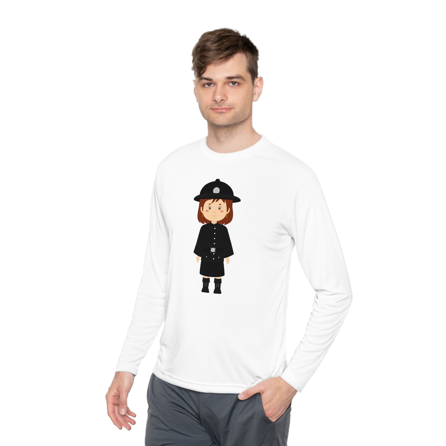 Unisex Lightweight Long Sleeve Tee - British Soldier - Classic Military Elegance and Honorable