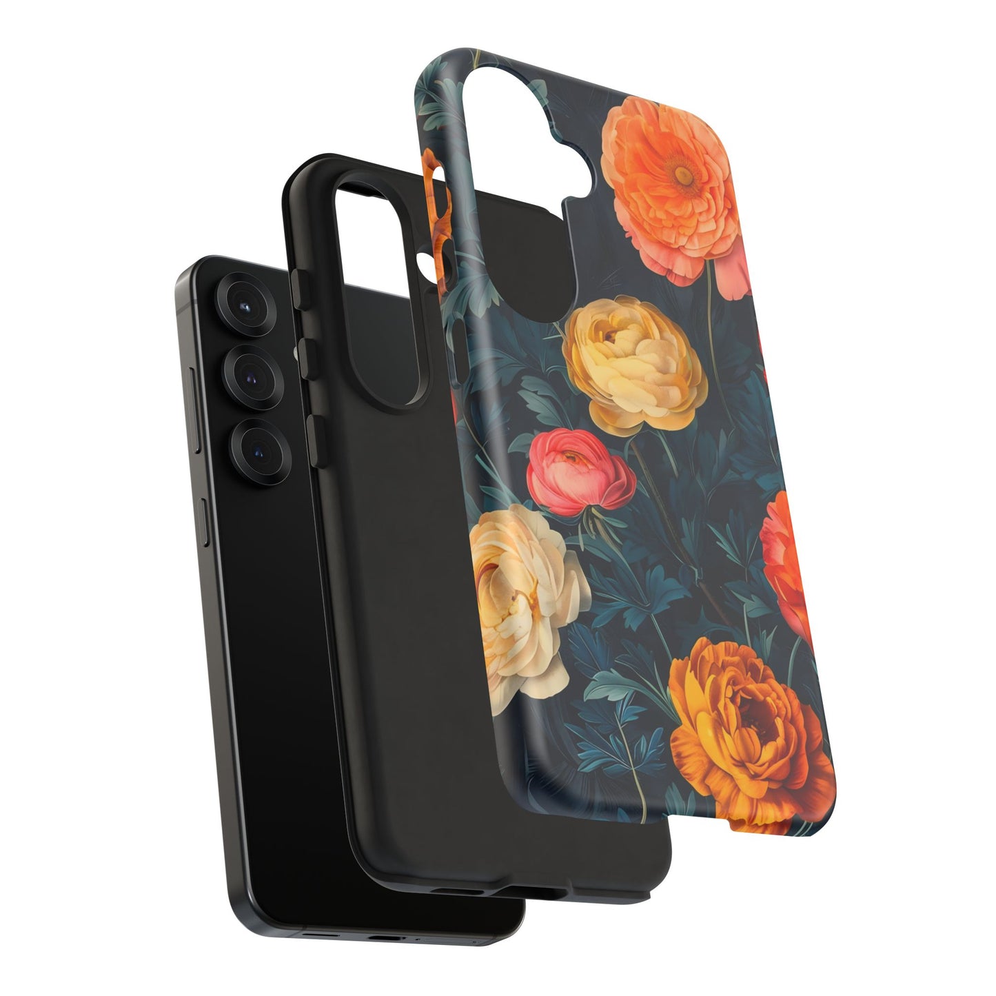 Floral Phone Case - Tough Cases, Stylish Protection, Gift for Flower Lovers, Customizable Cover, Floral Design Mobile Accessory
