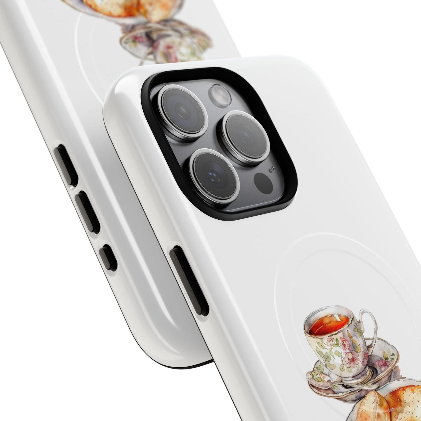 Charming Magnetic Phone Cases for Tea Lovers, Tough Phone Cover, Unique Gift, Cute Tea Design, Kitchen Decor