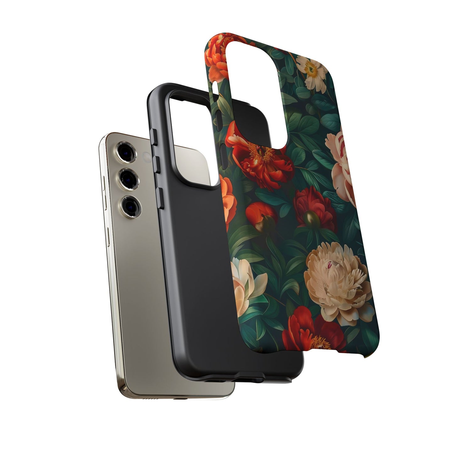 Floral Phone Case - Tough Cases, Vibrant Protection, Gift for Her, Cute Floral Design, Trendy Accessory, Perfect for Spring