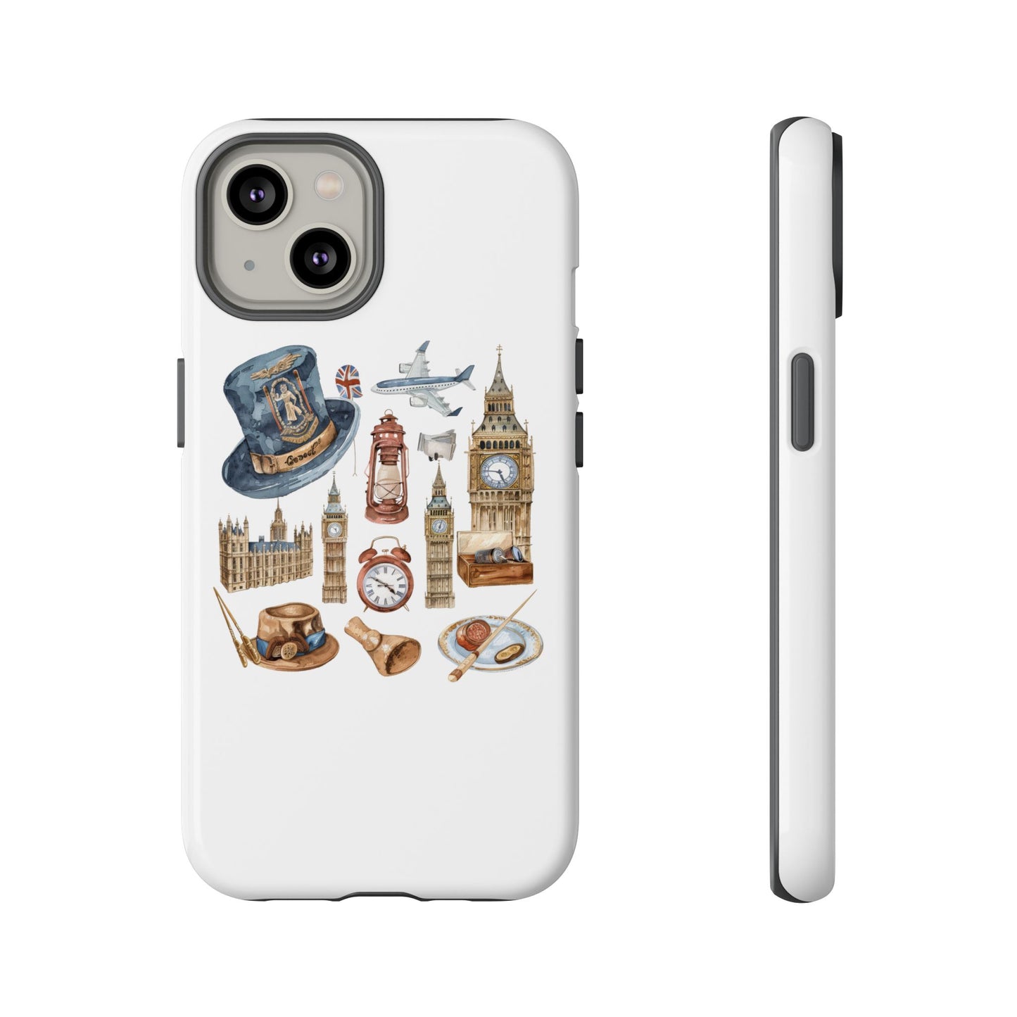 London-Themed Phone Case, Durable iPhone Cover, Gift for Travelers, Unique Cell Phone Accessories, Stylish Gadget Protection