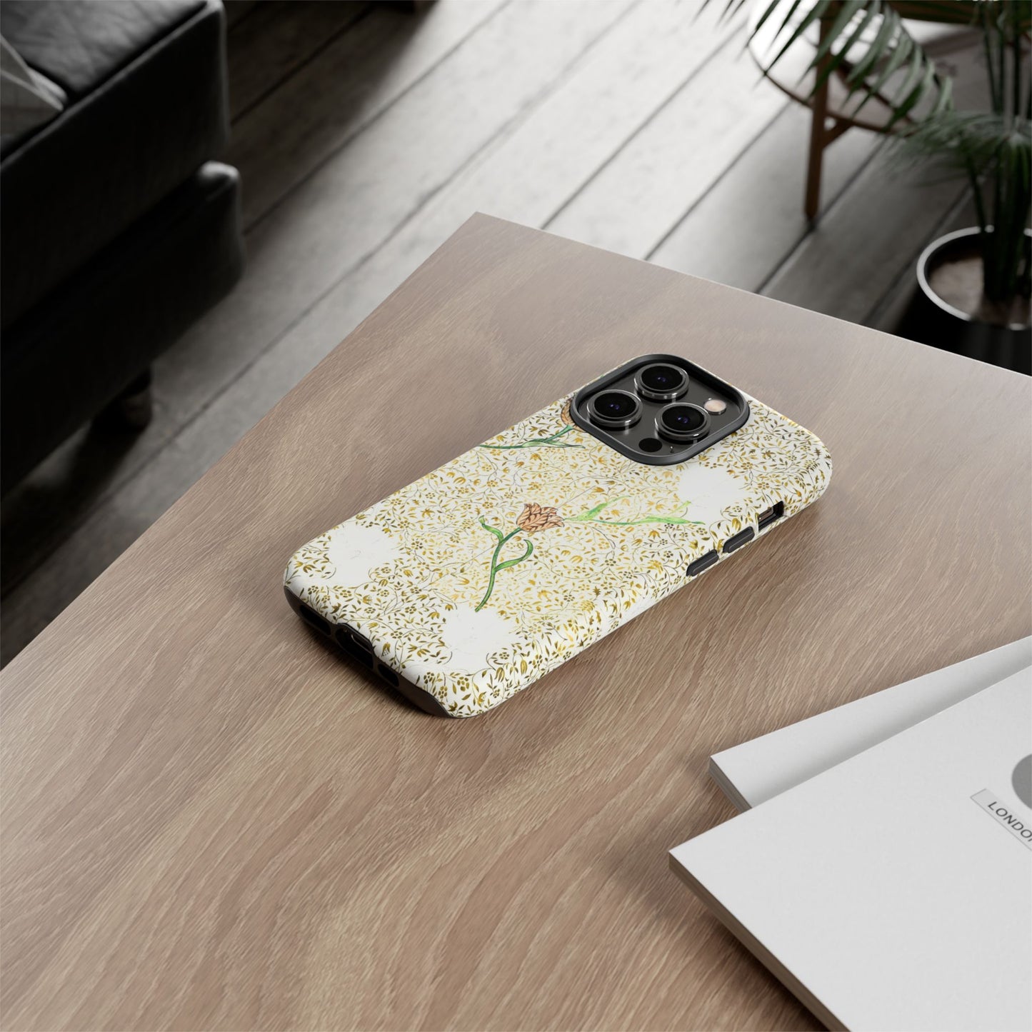 Elegant Floral Phone Case, Tough Cases for iPhone, Stylish Smartphone Cover, Protection with Floral Art, Unique Gift for Her