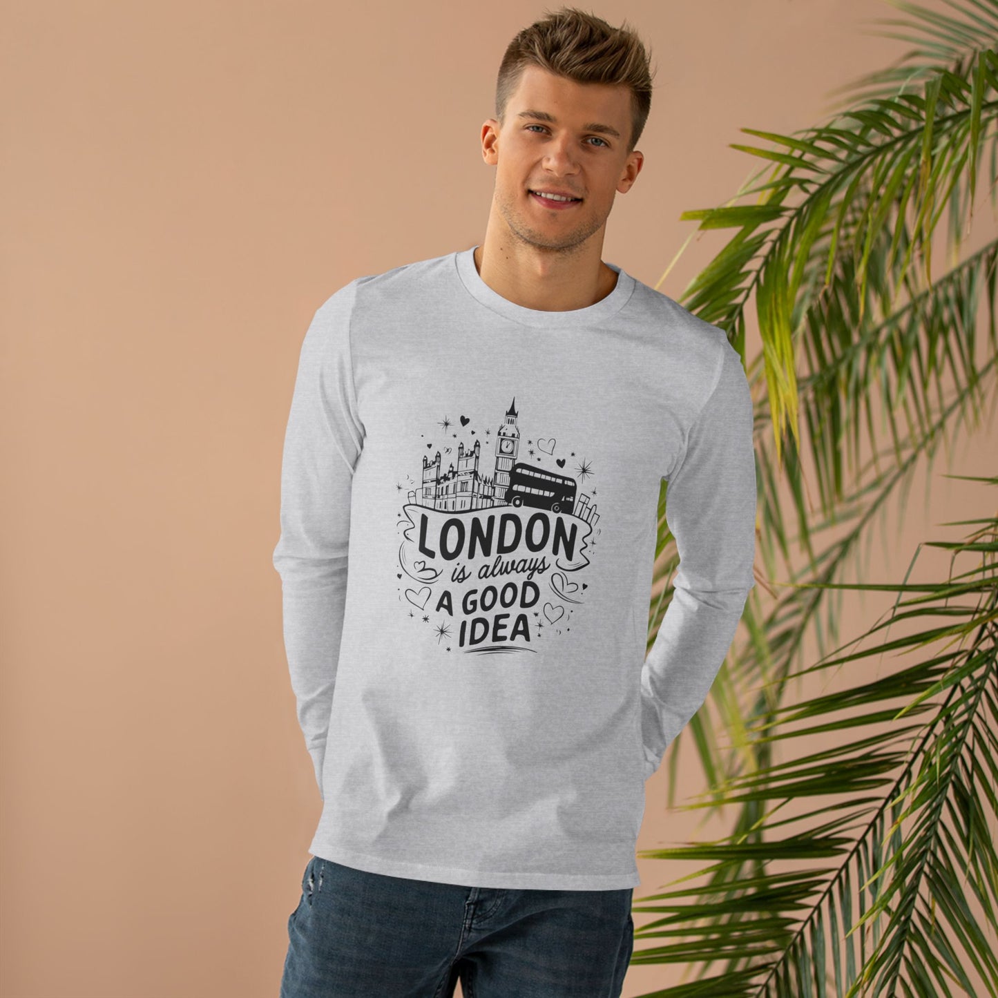 Men’s Base Longsleeve Tee - London is always a good idea