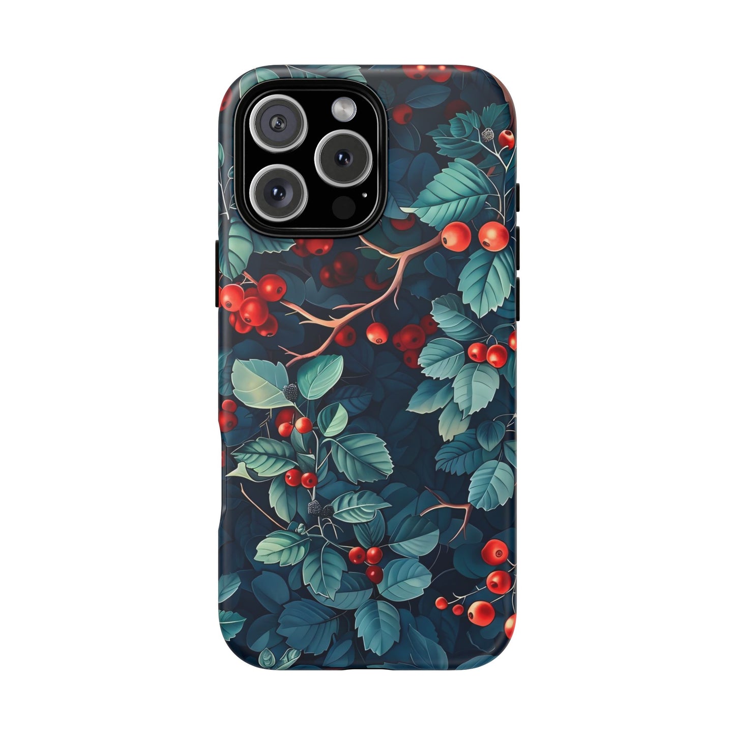 Berry Blossom Phone Case - Nature Lover's Gift, Floral Design, Cute Accessory for Spring, Unique Tech Cover, Perfect for Holidays