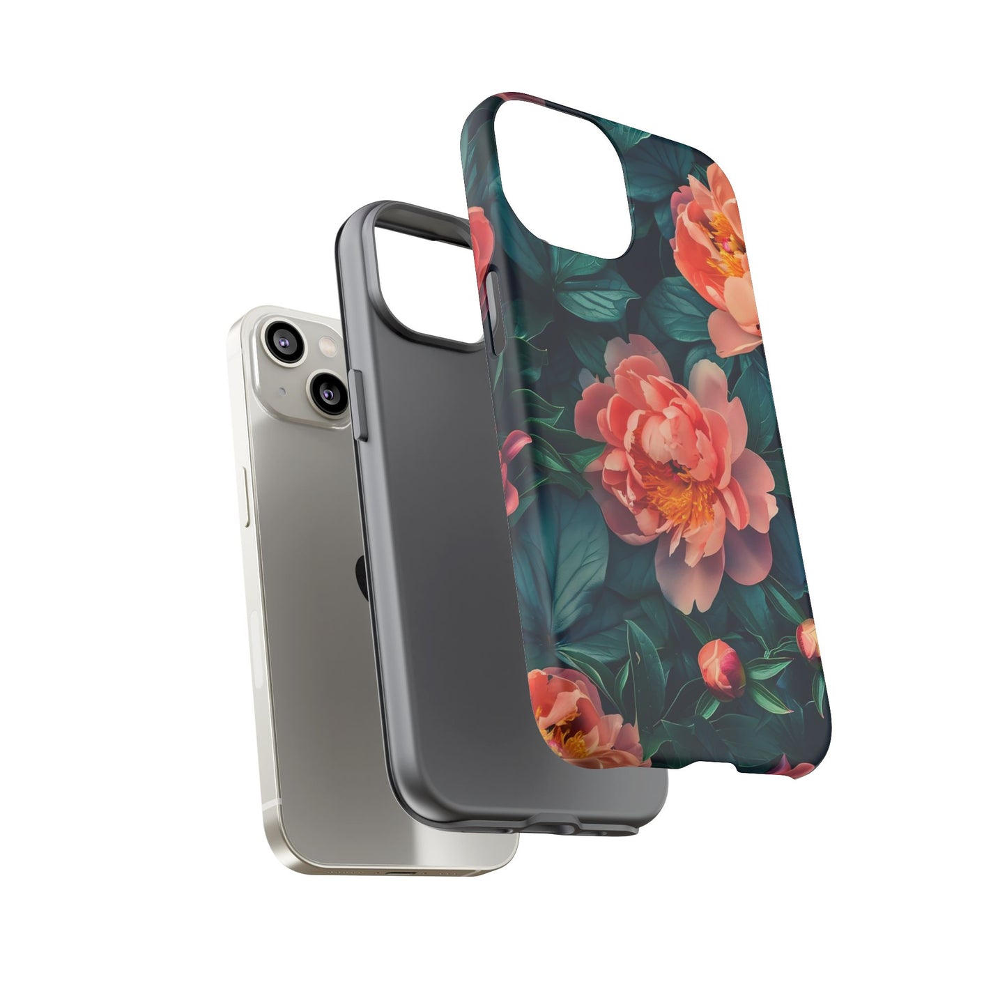 Floral Phone Case - Tough Cases, Flower Design, Botanical Art, Phone Accessory, Gift for Her, Nature Lovers