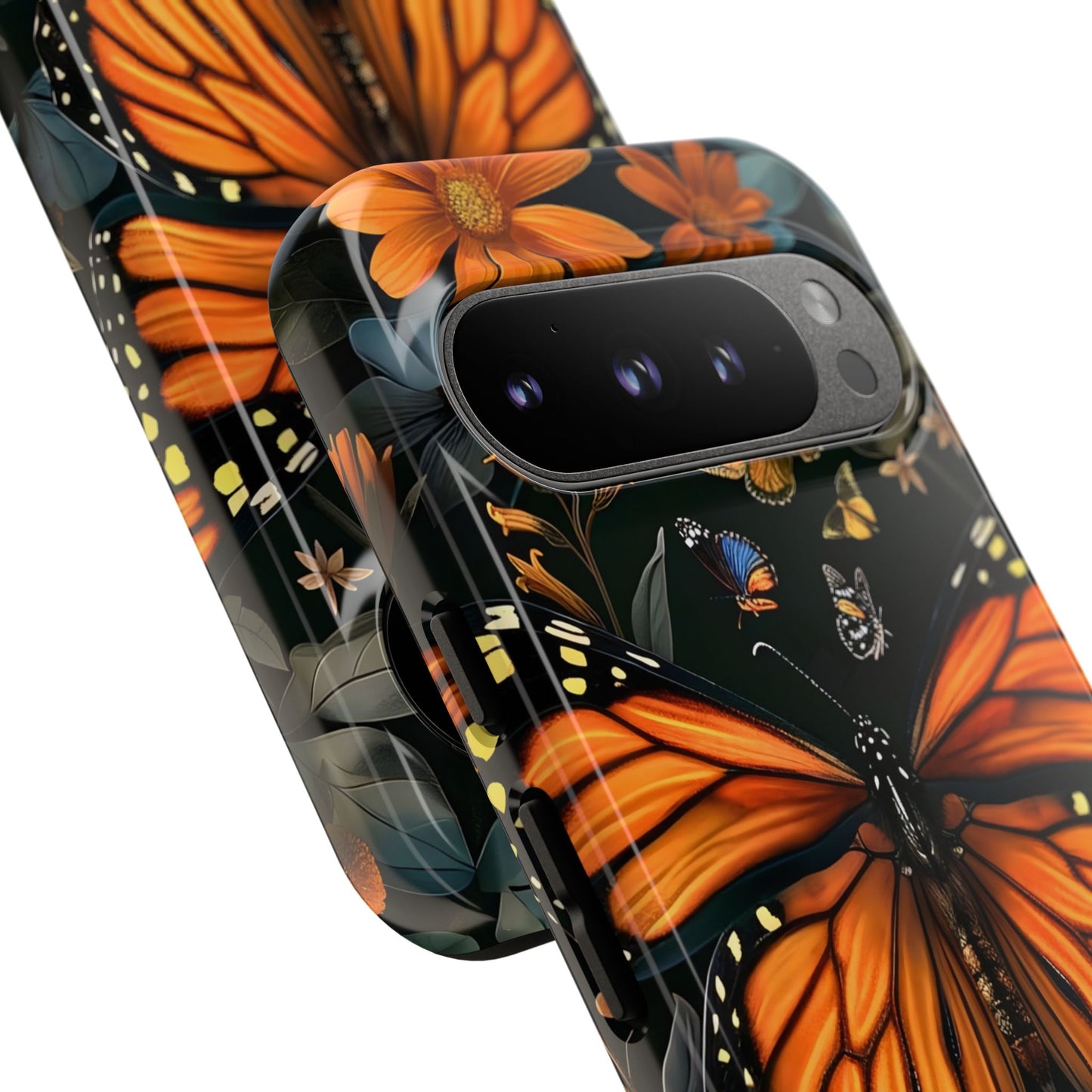 Monarch Butterfly Phone Case, Tough Cases, Nature Lover Gift, Floral Mobile Cover, Eco-Friendly Phone Accessory, Butterfly Design