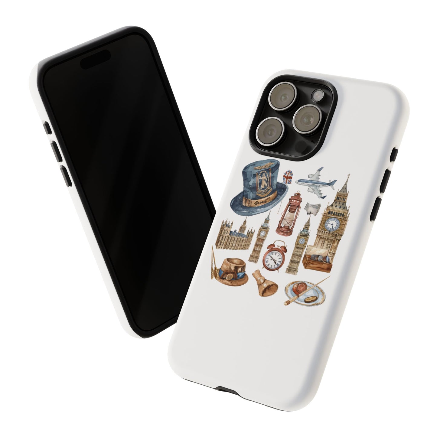 London-Themed Phone Case, Durable iPhone Cover, Gift for Travelers, Unique Cell Phone Accessories, Stylish Gadget Protection
