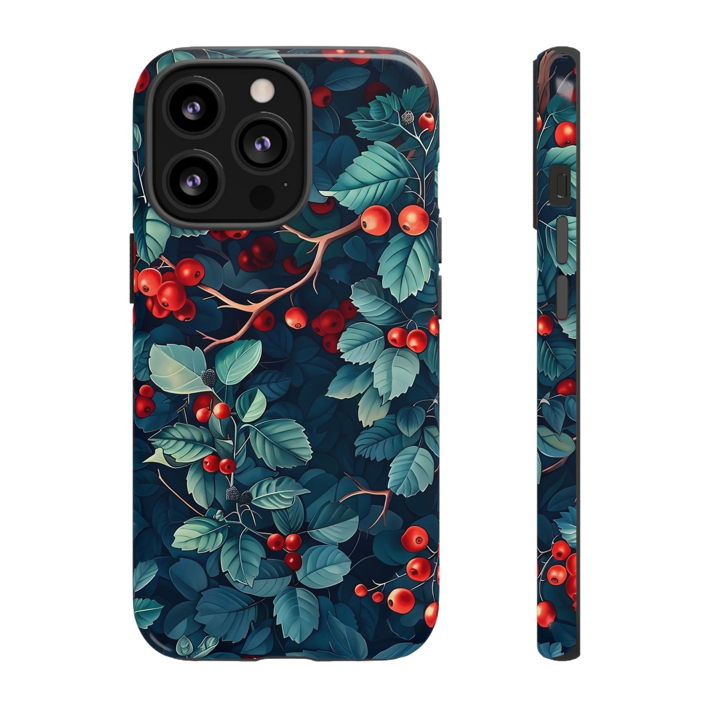 Berry Blossom Phone Case - Nature Lover's Gift, Floral Design, Cute Accessory for Spring, Unique Tech Cover, Perfect for Holidays