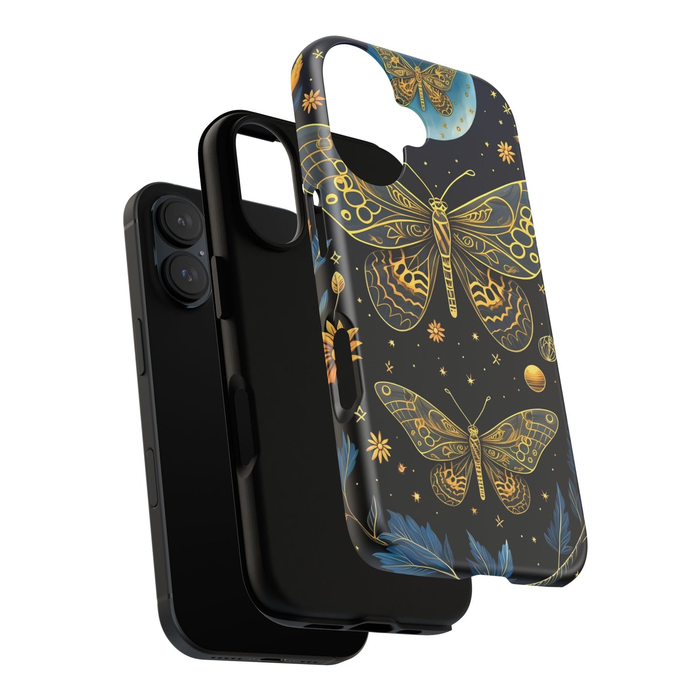 Butterfly Galaxy Phone Case | Tough Cases for Nature Lovers, Unique Phone Covers, Gift for Her, Boho Style, Floral Design